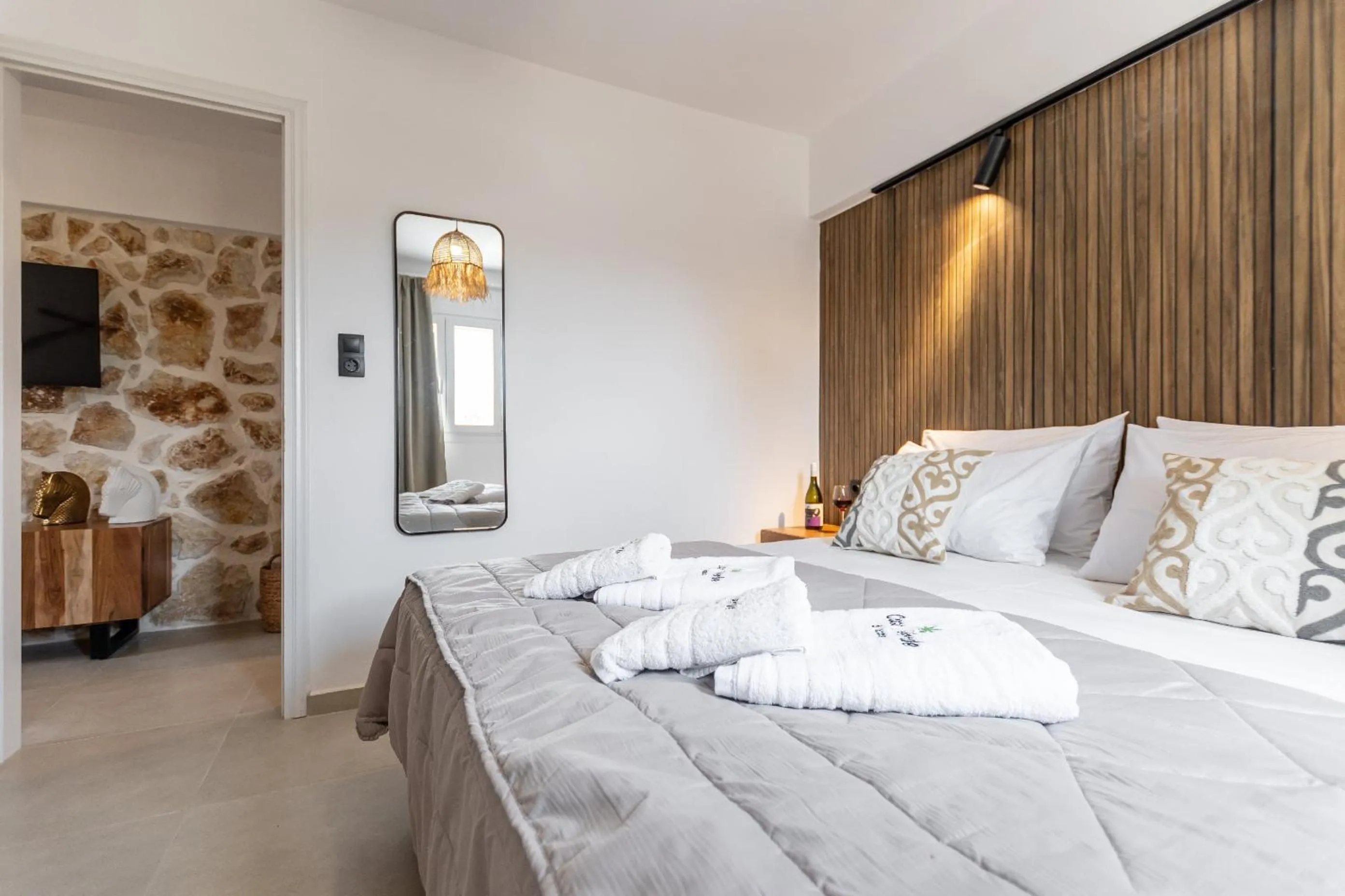 Bed in Casa Verde Di Naxos