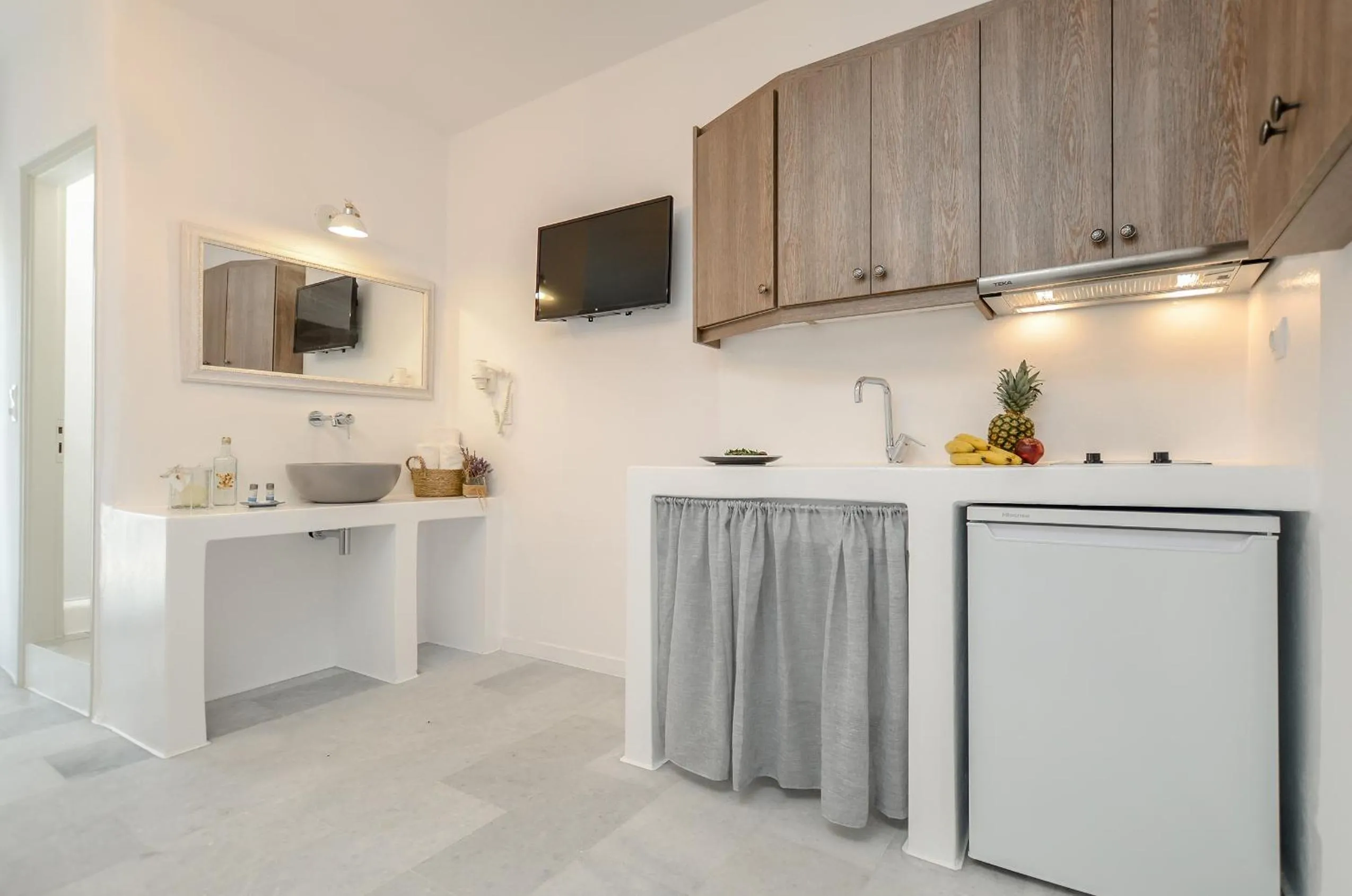 Kitchen or kitchenette in Casa Verde Di Naxos