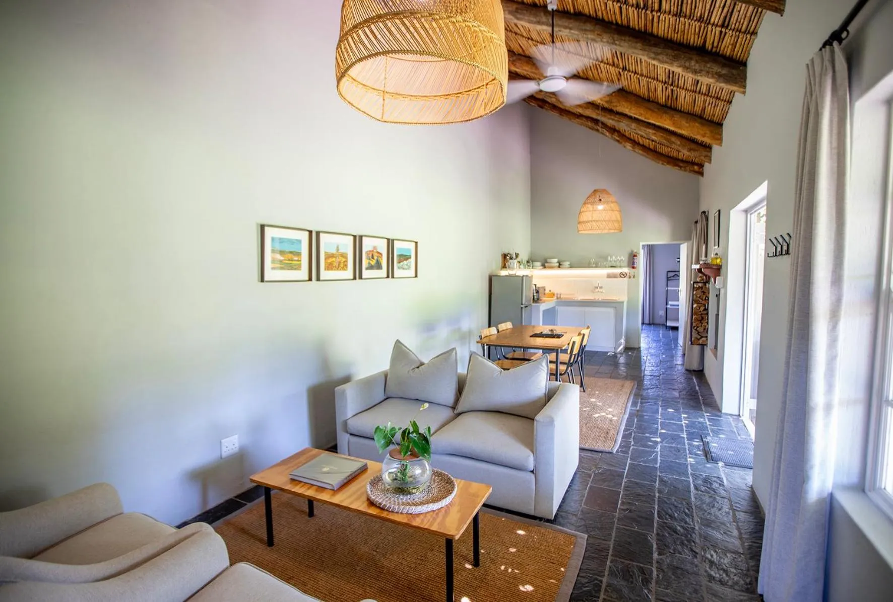 Living room in Saronsberg Vineyard Cottages