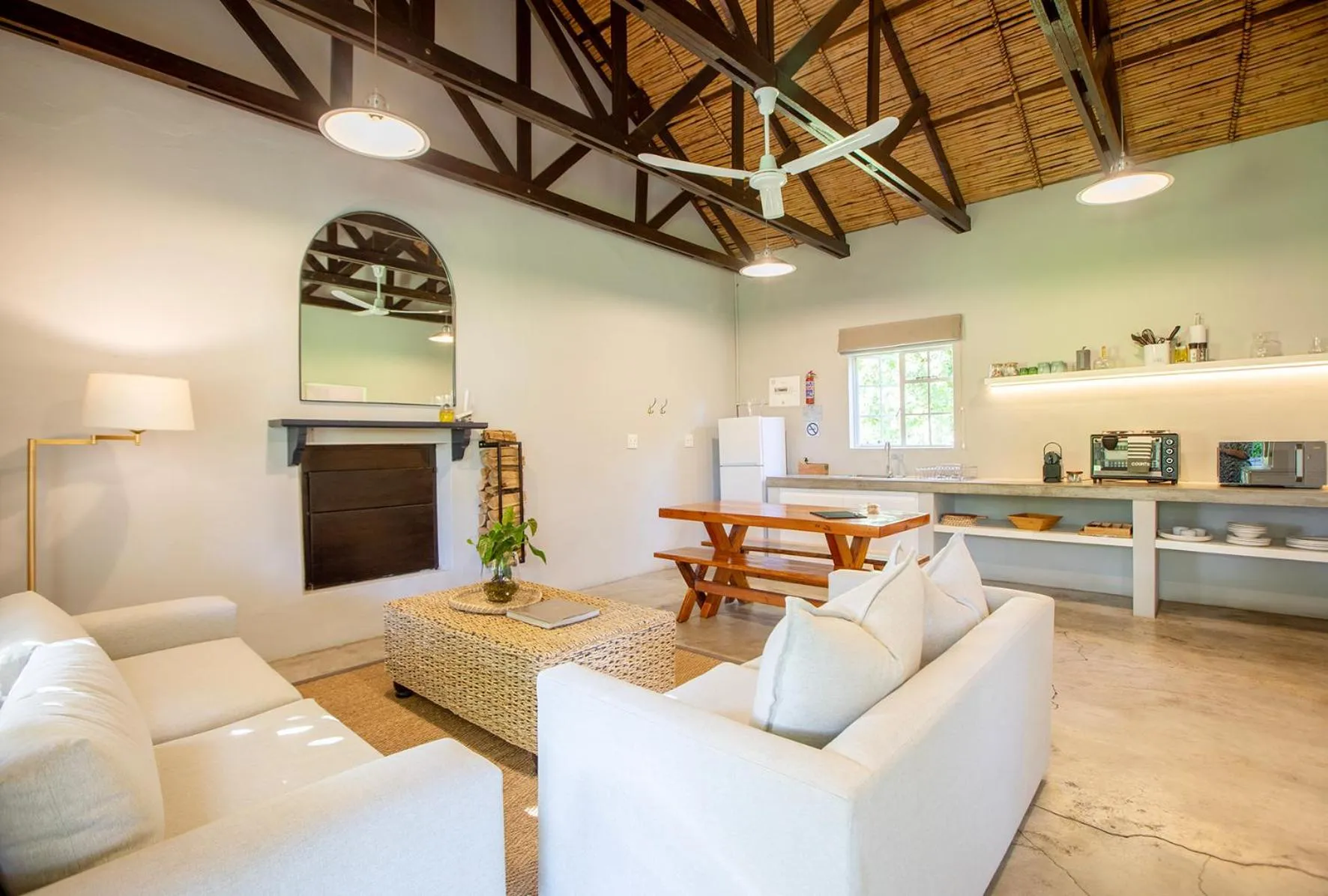 Living room in Saronsberg Vineyard Cottages