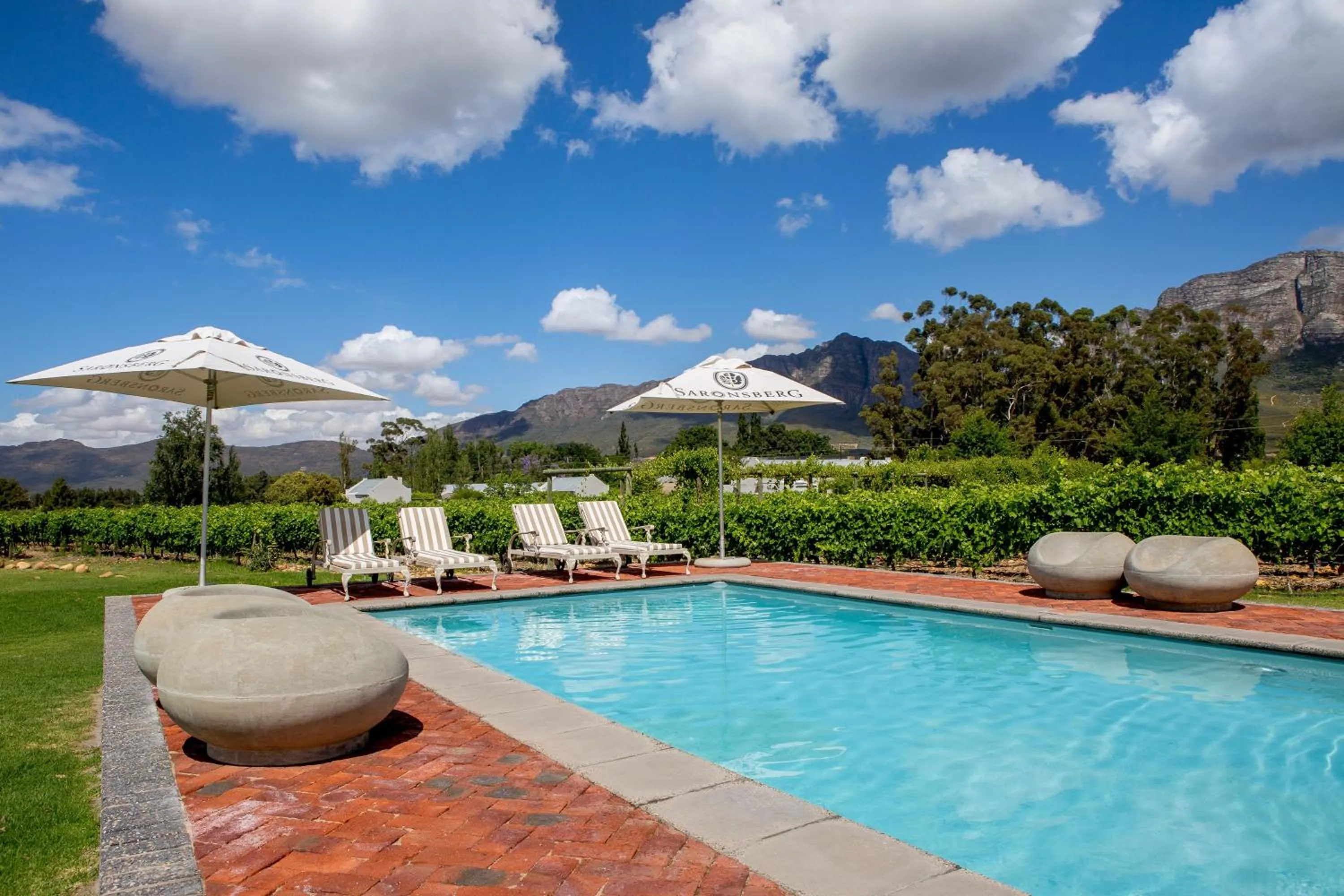 Swimming pool in Saronsberg Vineyard Cottages