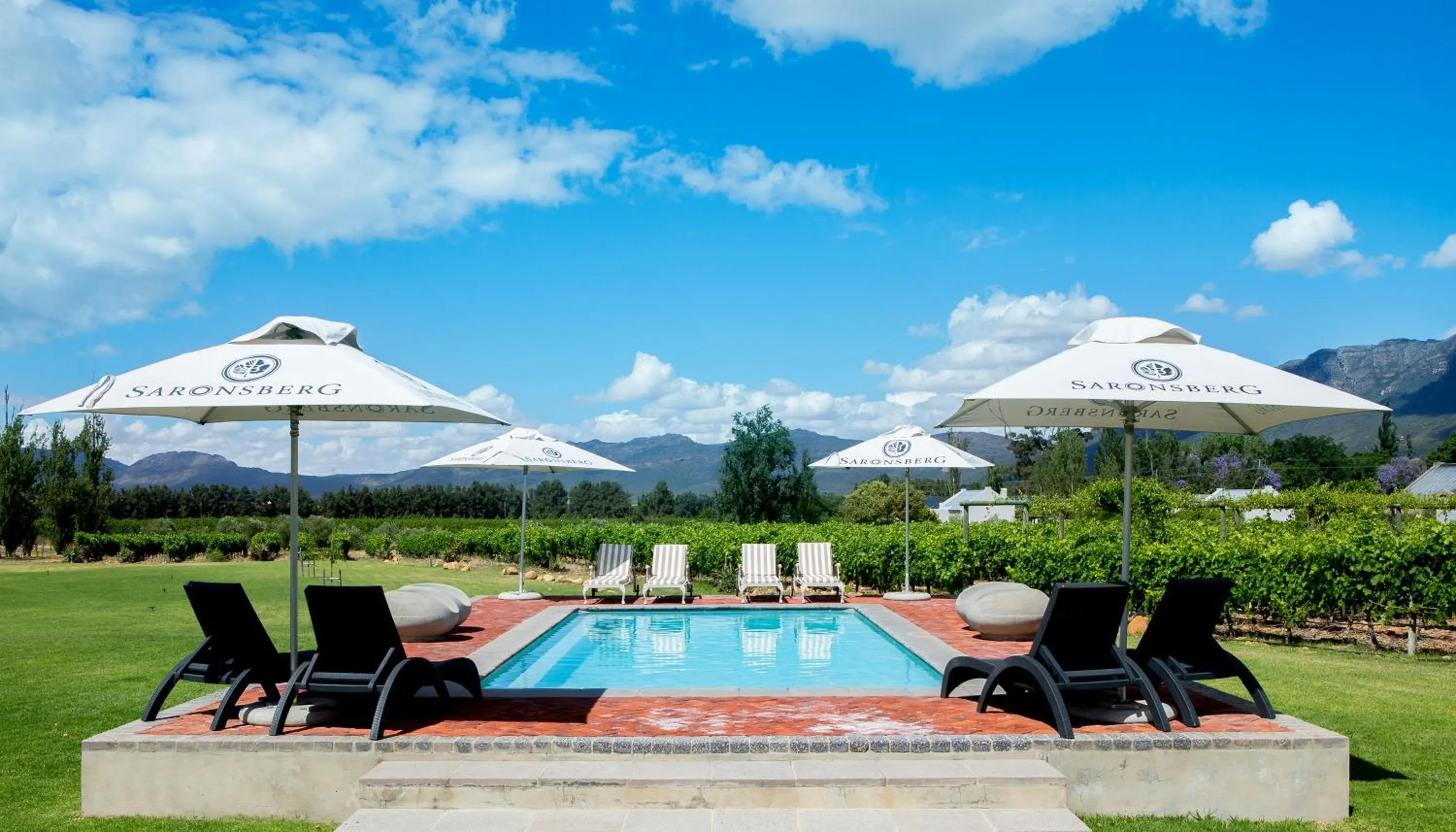 Swimming pool in Saronsberg Vineyard Cottages