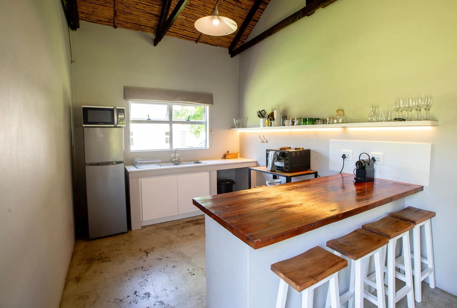kitchen in Saronsberg Vineyard Cottages