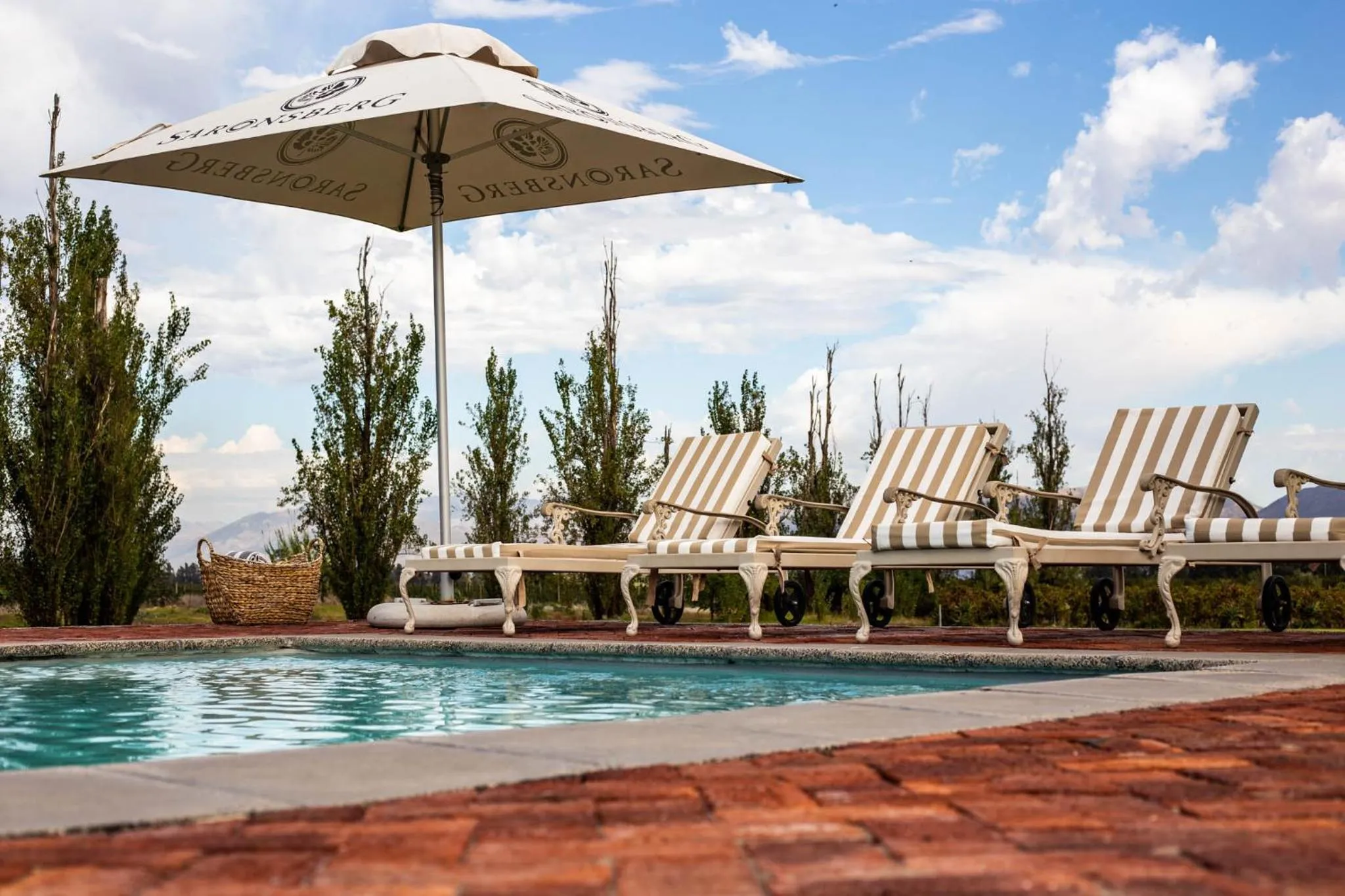 Swimming pool in Saronsberg Vineyard Cottages