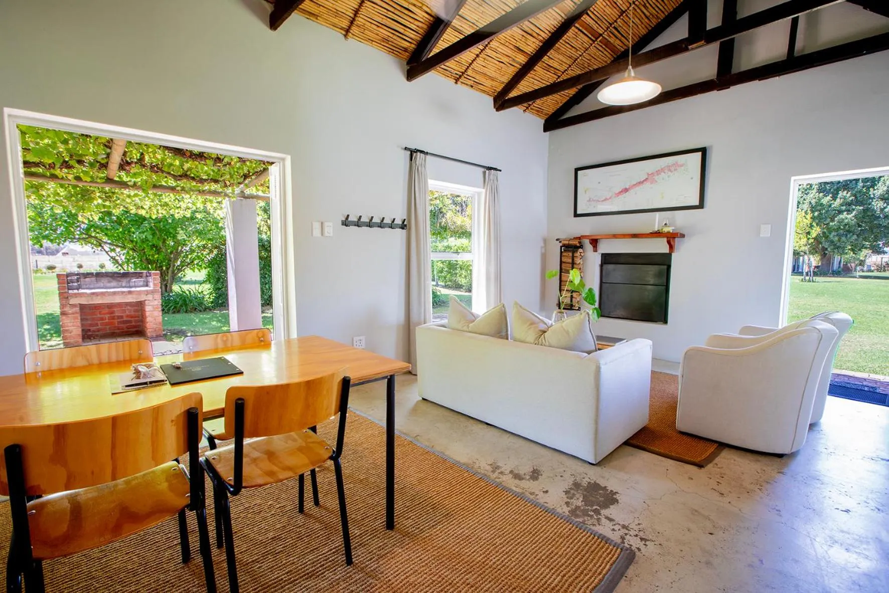 Living room in Saronsberg Vineyard Cottages