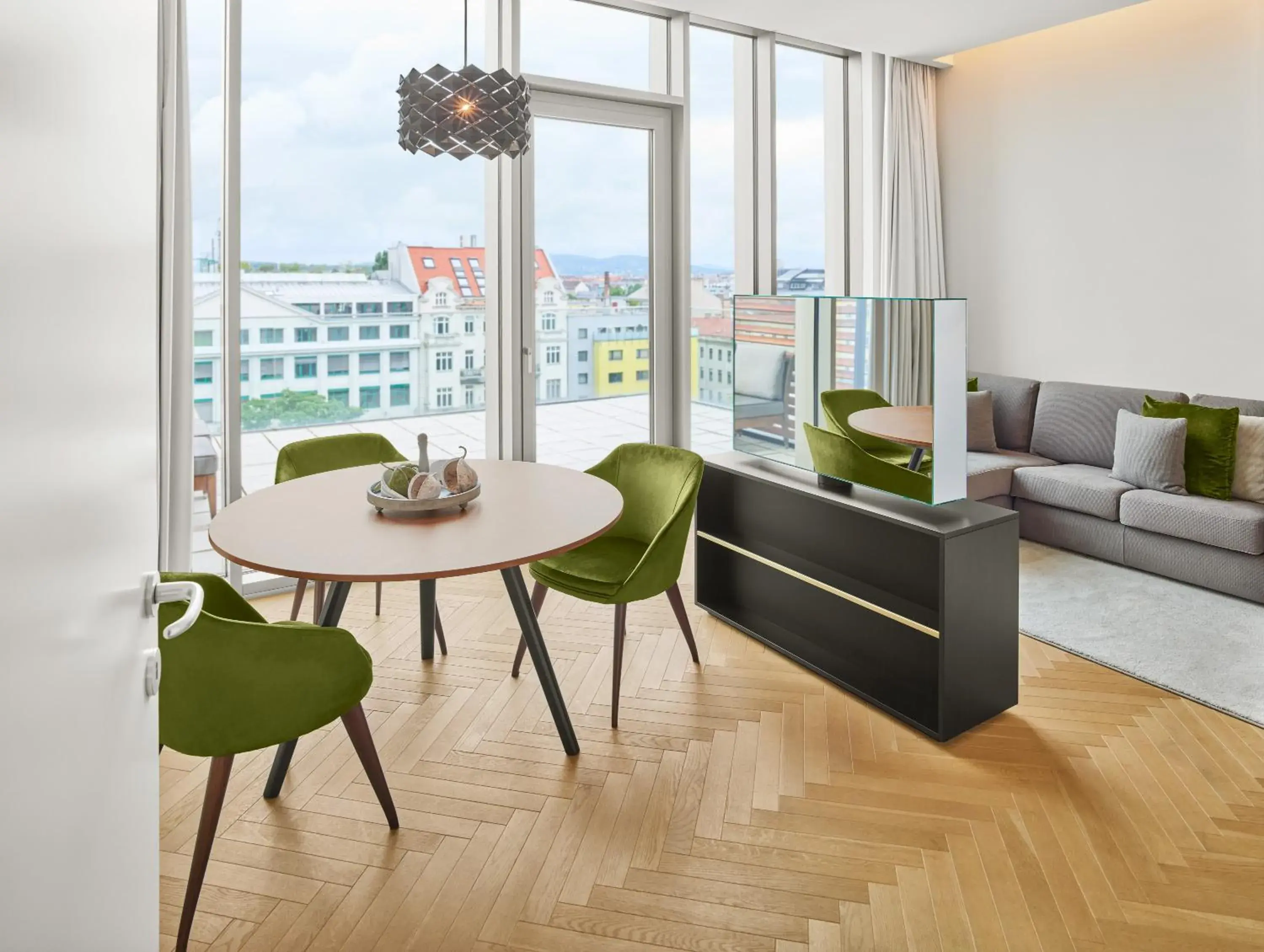 Living room in MAXX by Steigenberger Vienna Living room in MAXX by Steigenberger Vienna