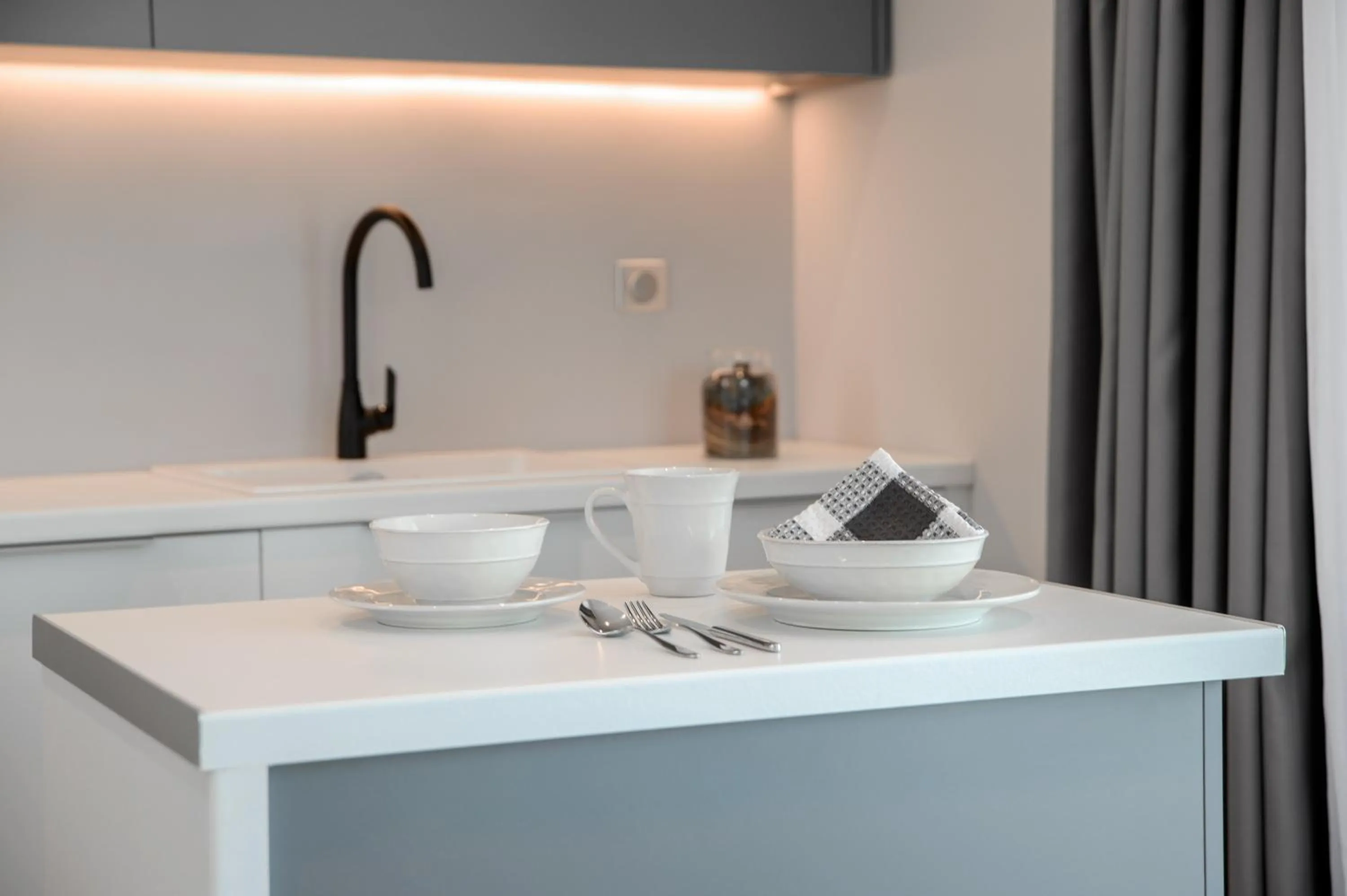 Kitchen or kitchenette in The Convo Syngrou Apartments