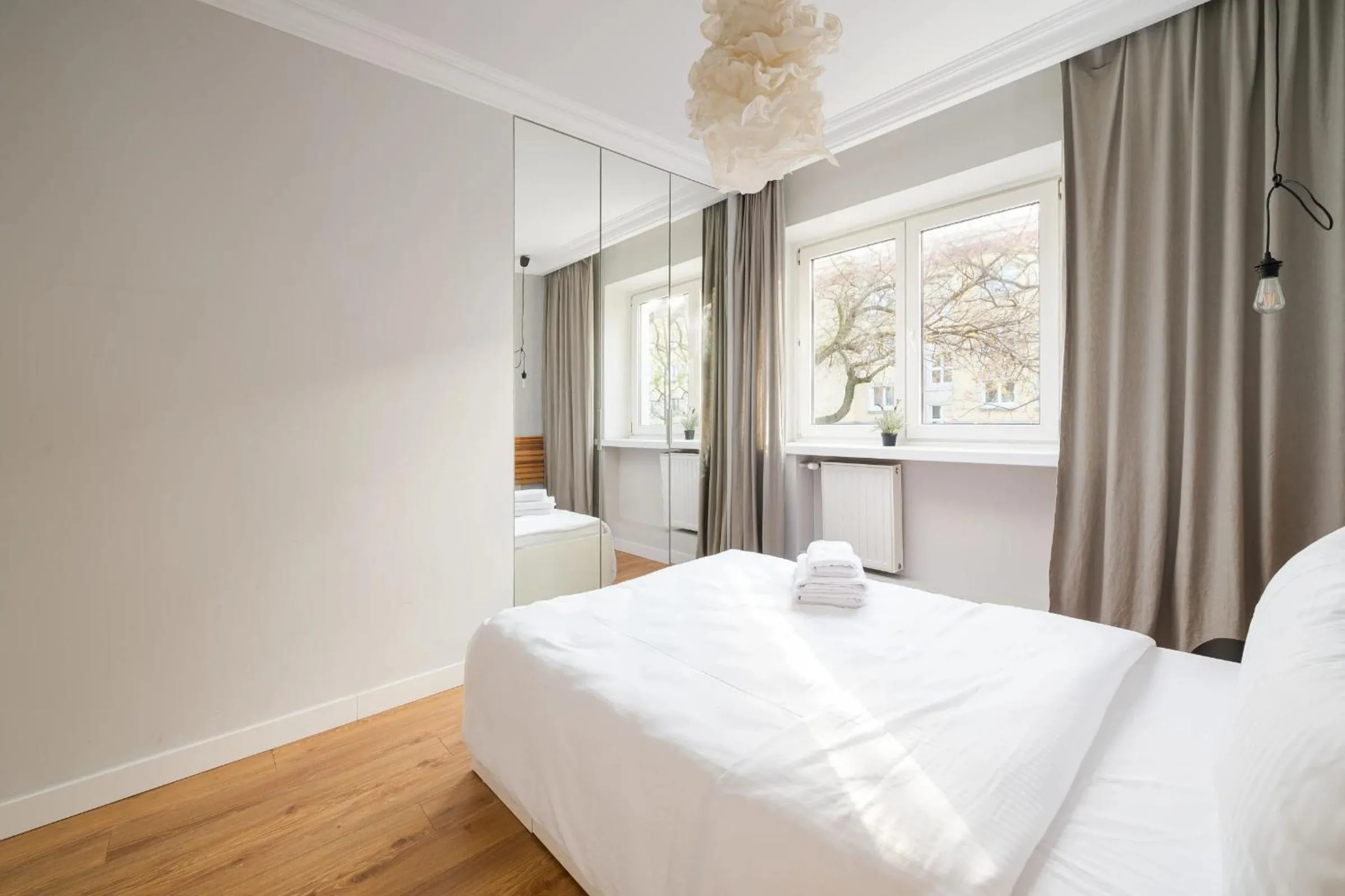 Bed in Stylish Cozy flat in Warsaw center