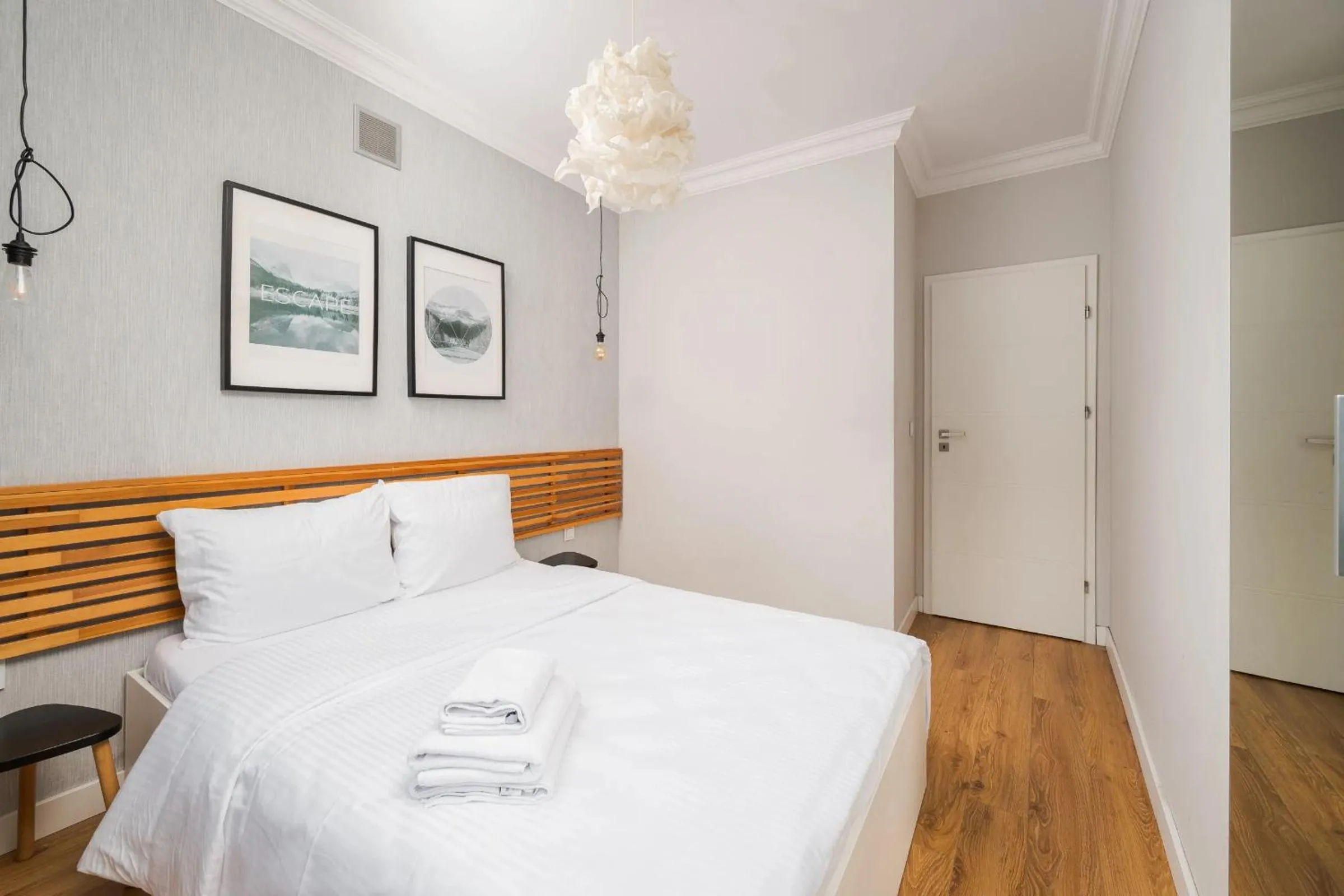 Bed in Stylish Cozy flat in Warsaw center