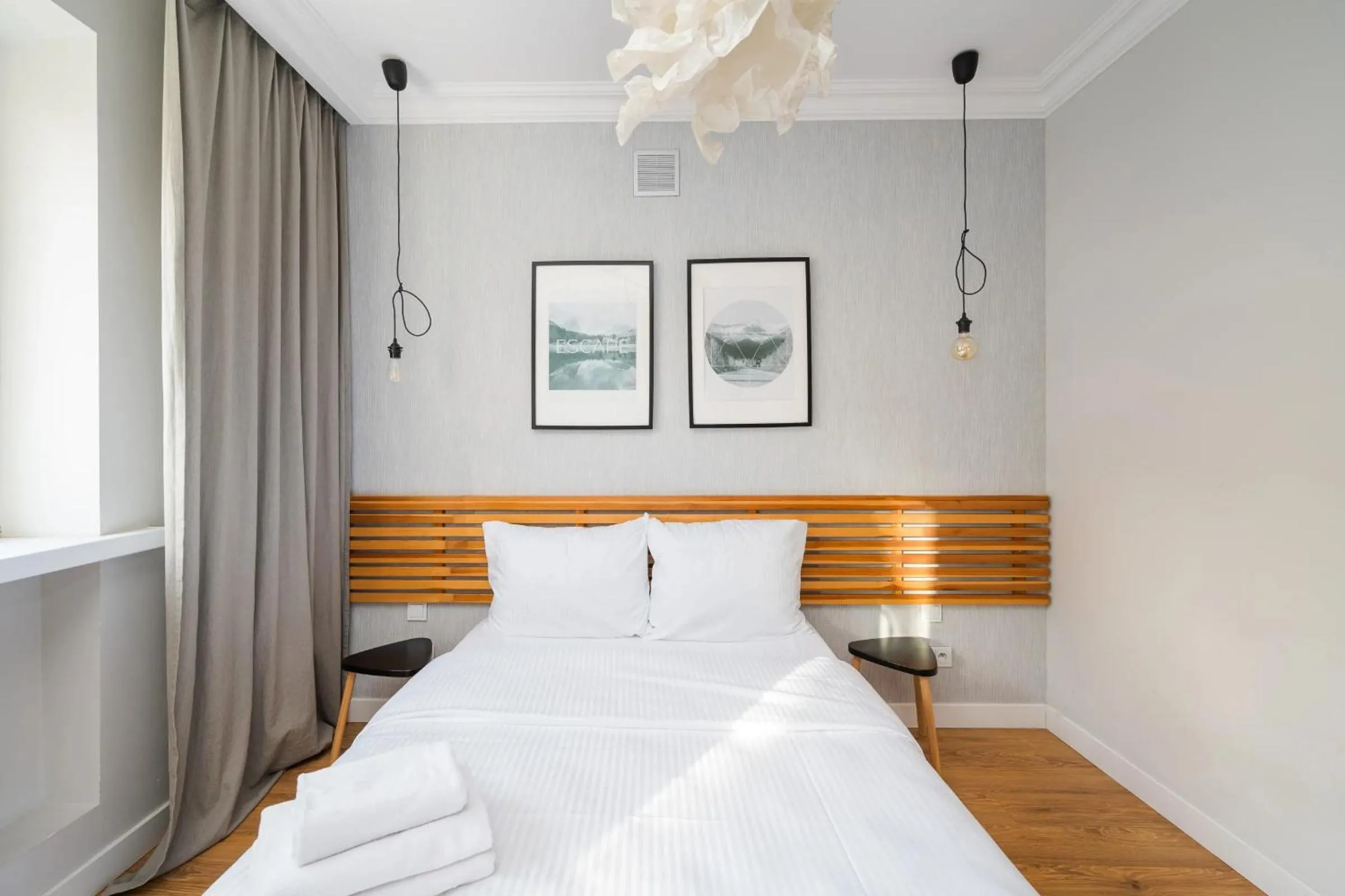Bed in Stylish Cozy flat in Warsaw center