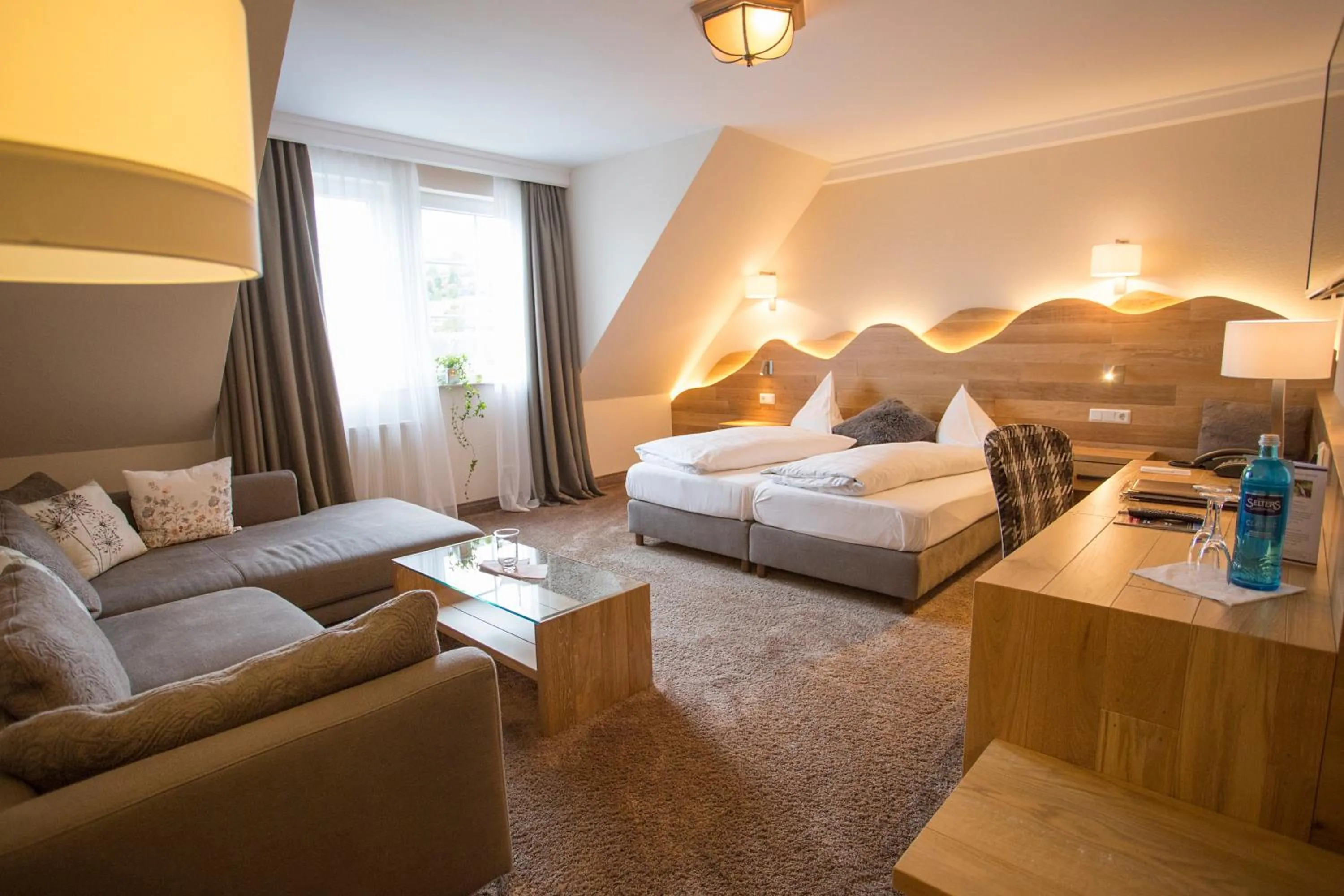 Photo of the whole room, Bed in Hotel Sauerländer Hof