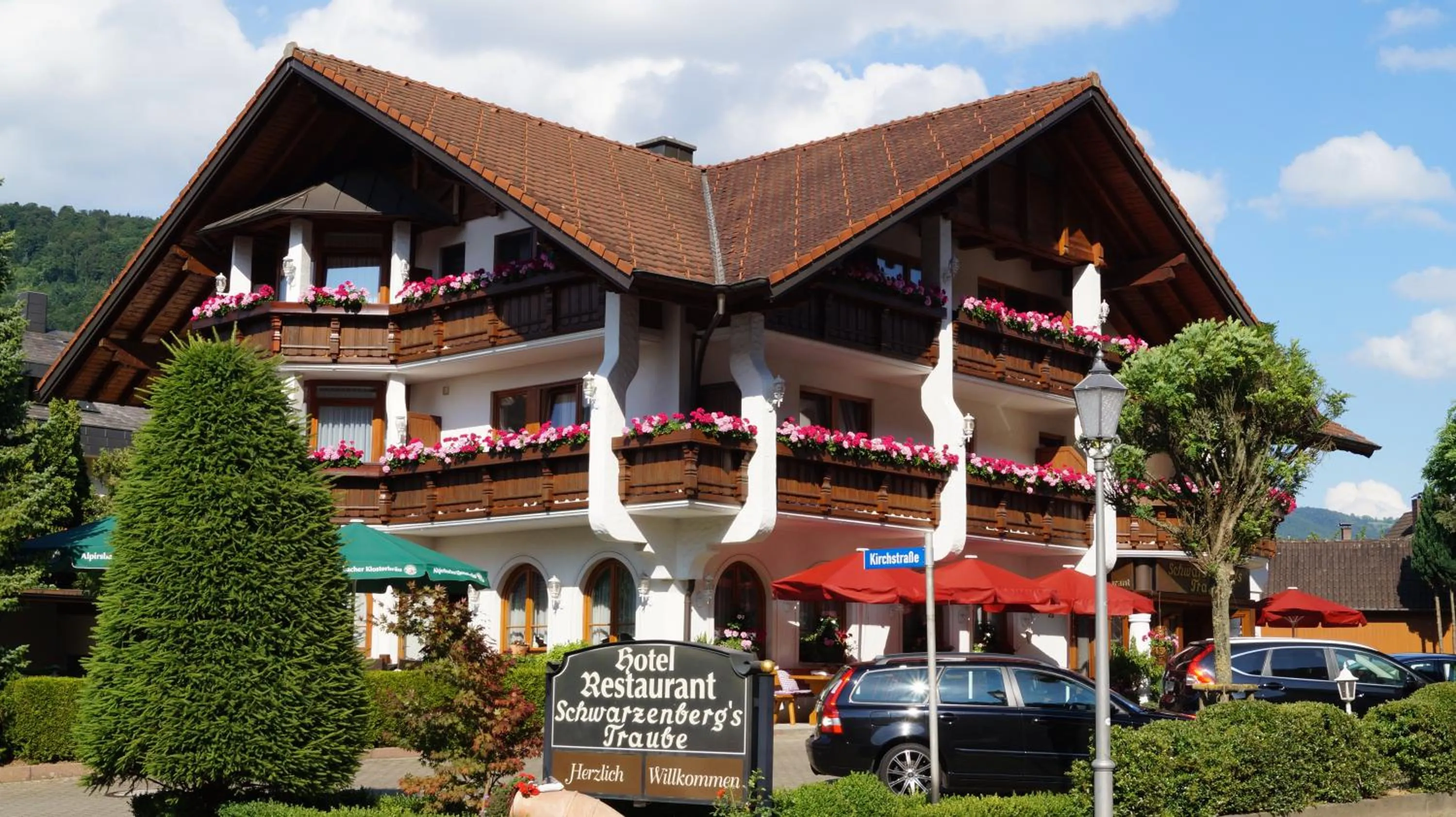 Property building in Hotel Schwarzenbergs Traube