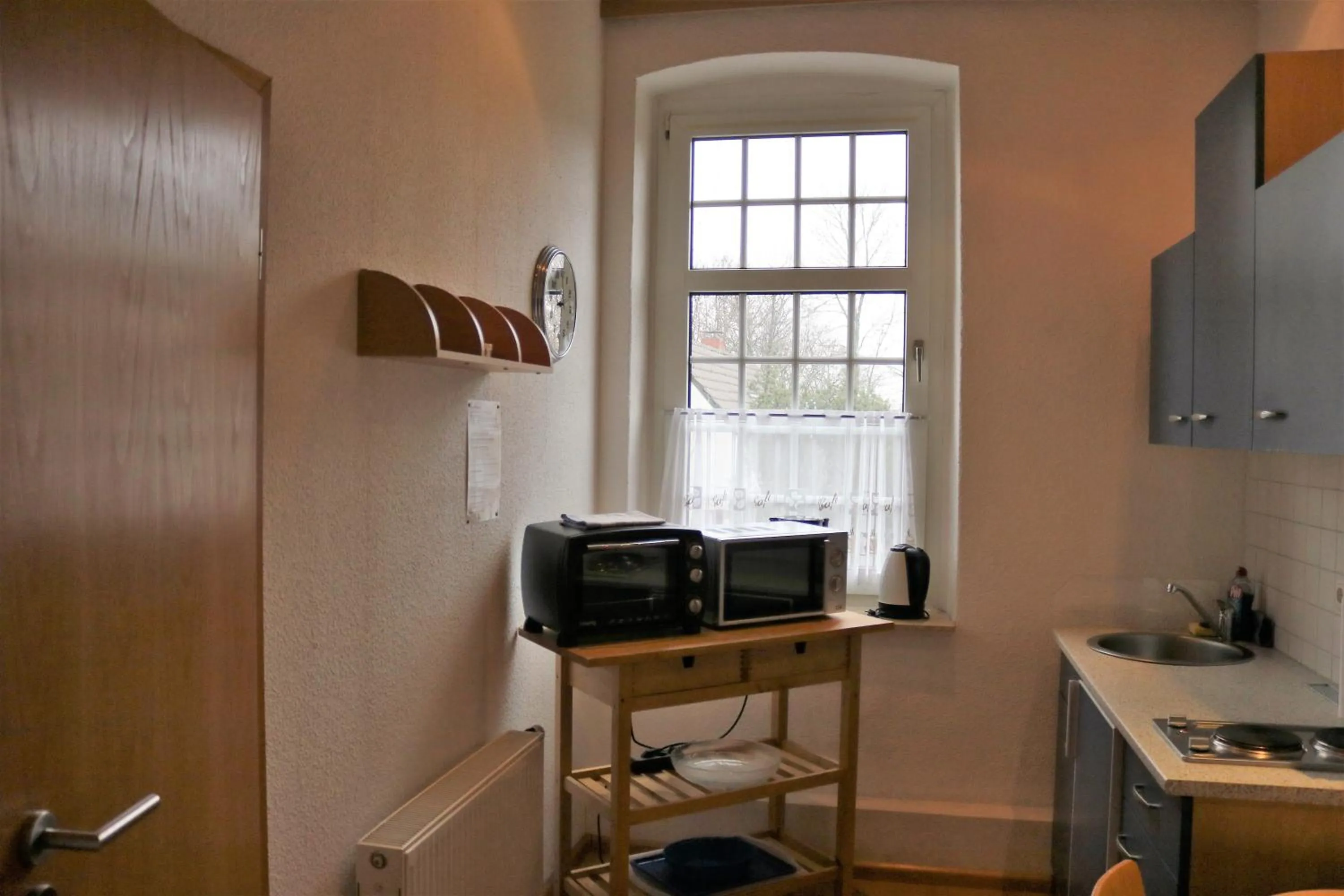 Kitchen or kitchenette in Hotel Schmerkötter