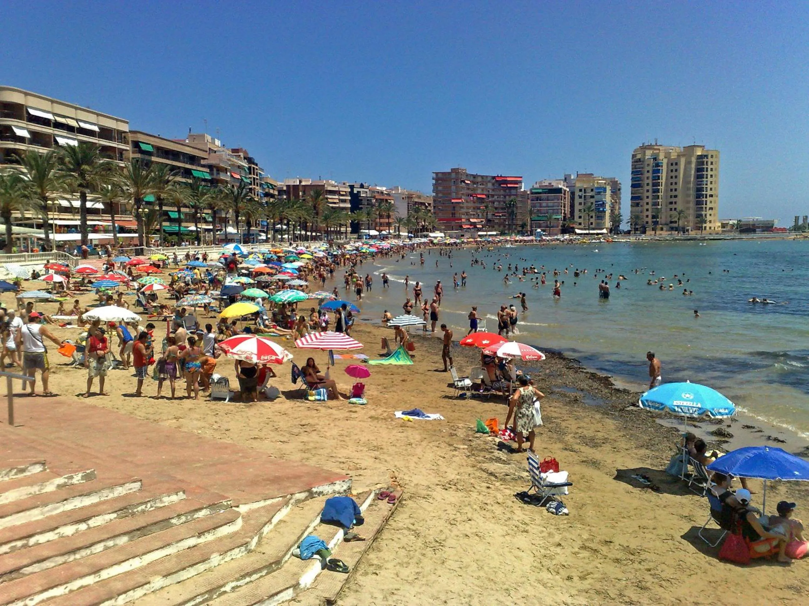 Beach in Homely Apartments Alcatri