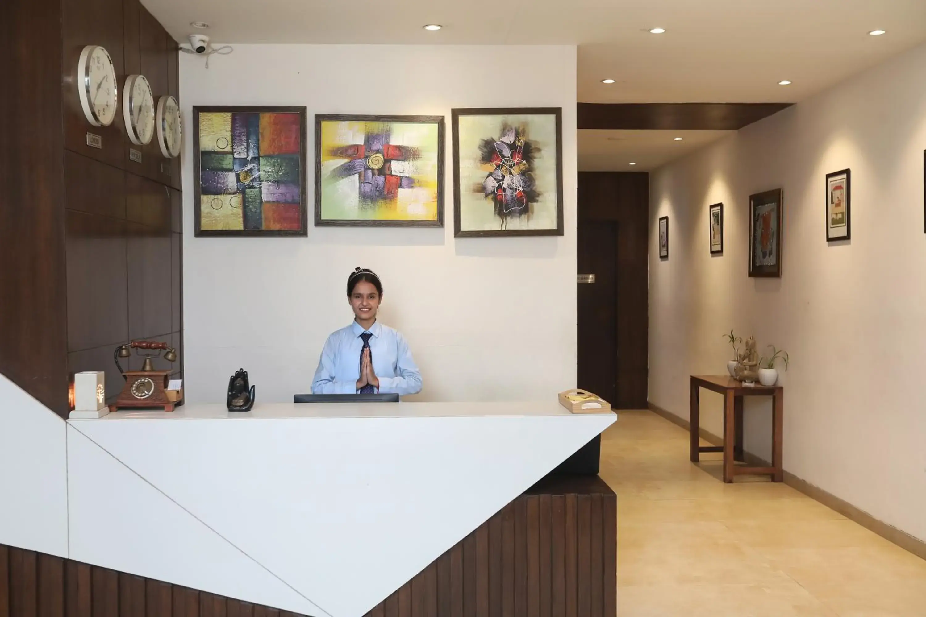 Lobby or reception in The Vrindwoods Lobby or reception in The Vrindwoods