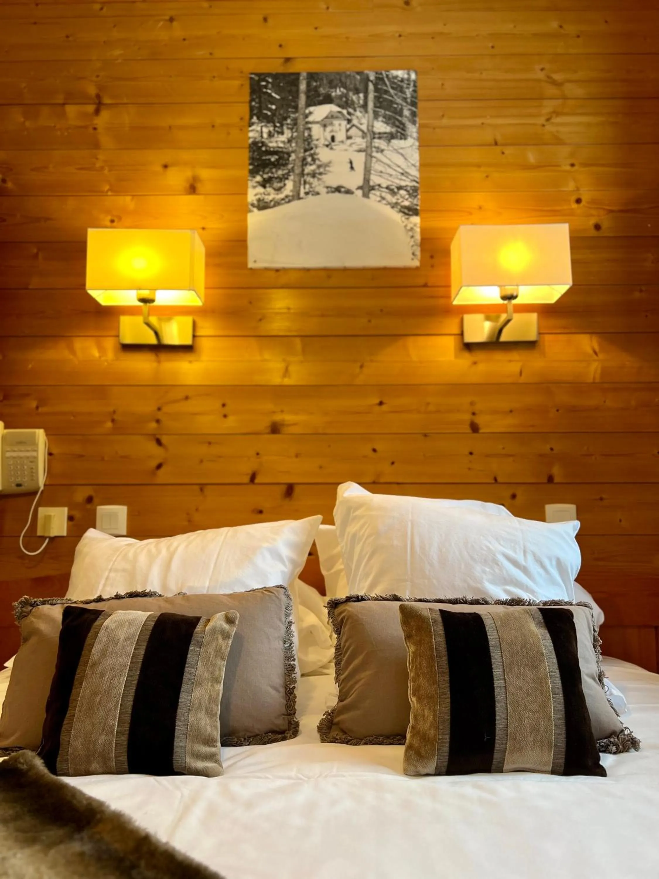 Bed in Hotel Le Christiania