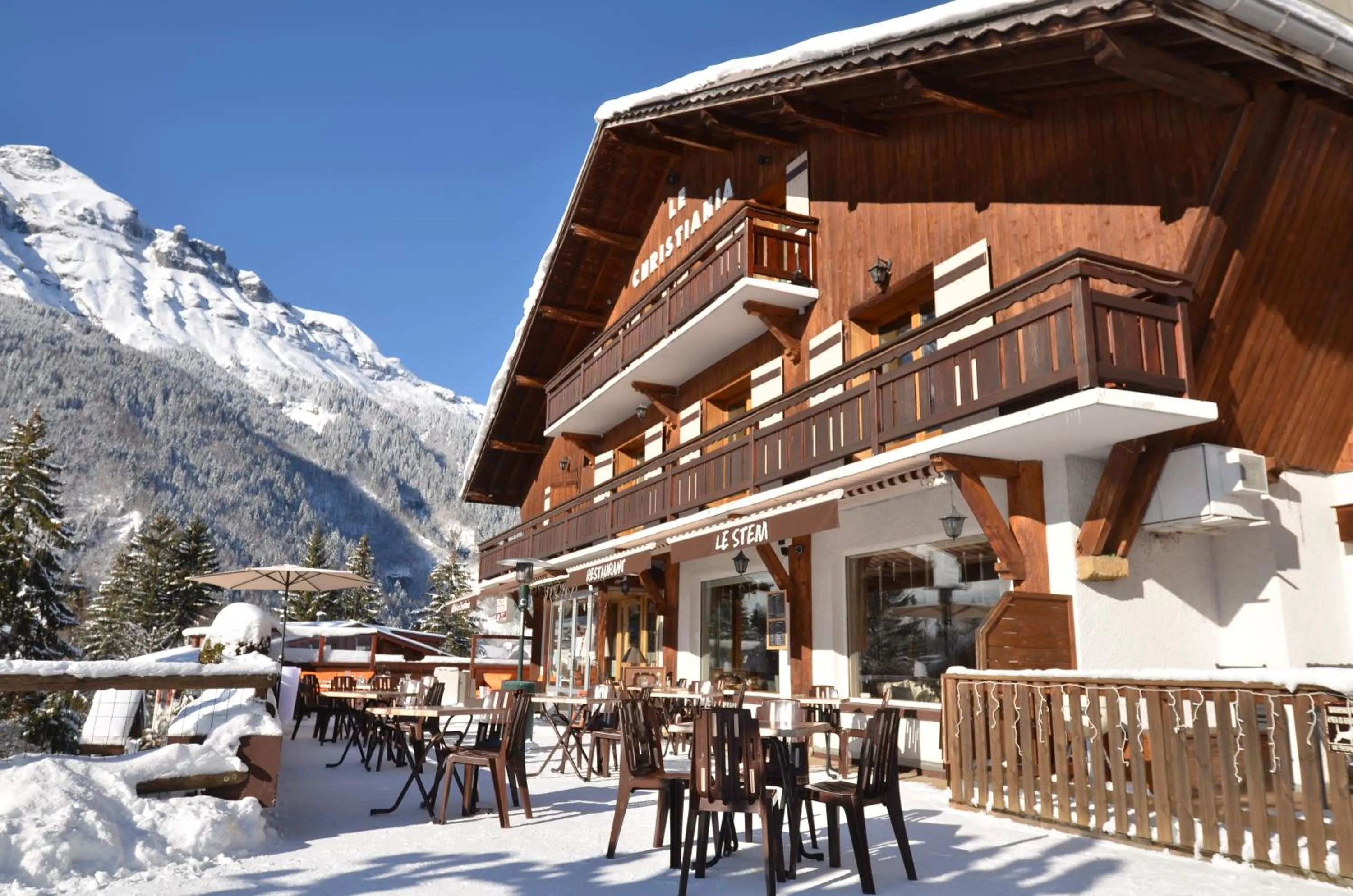 Patio in Hotel Le Christiania