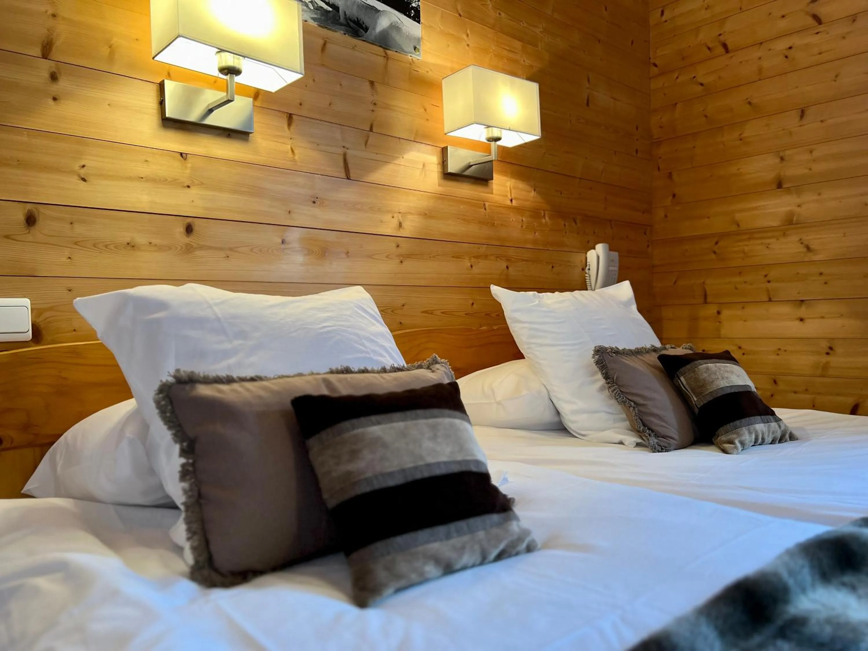 Bed in Hotel Le Christiania