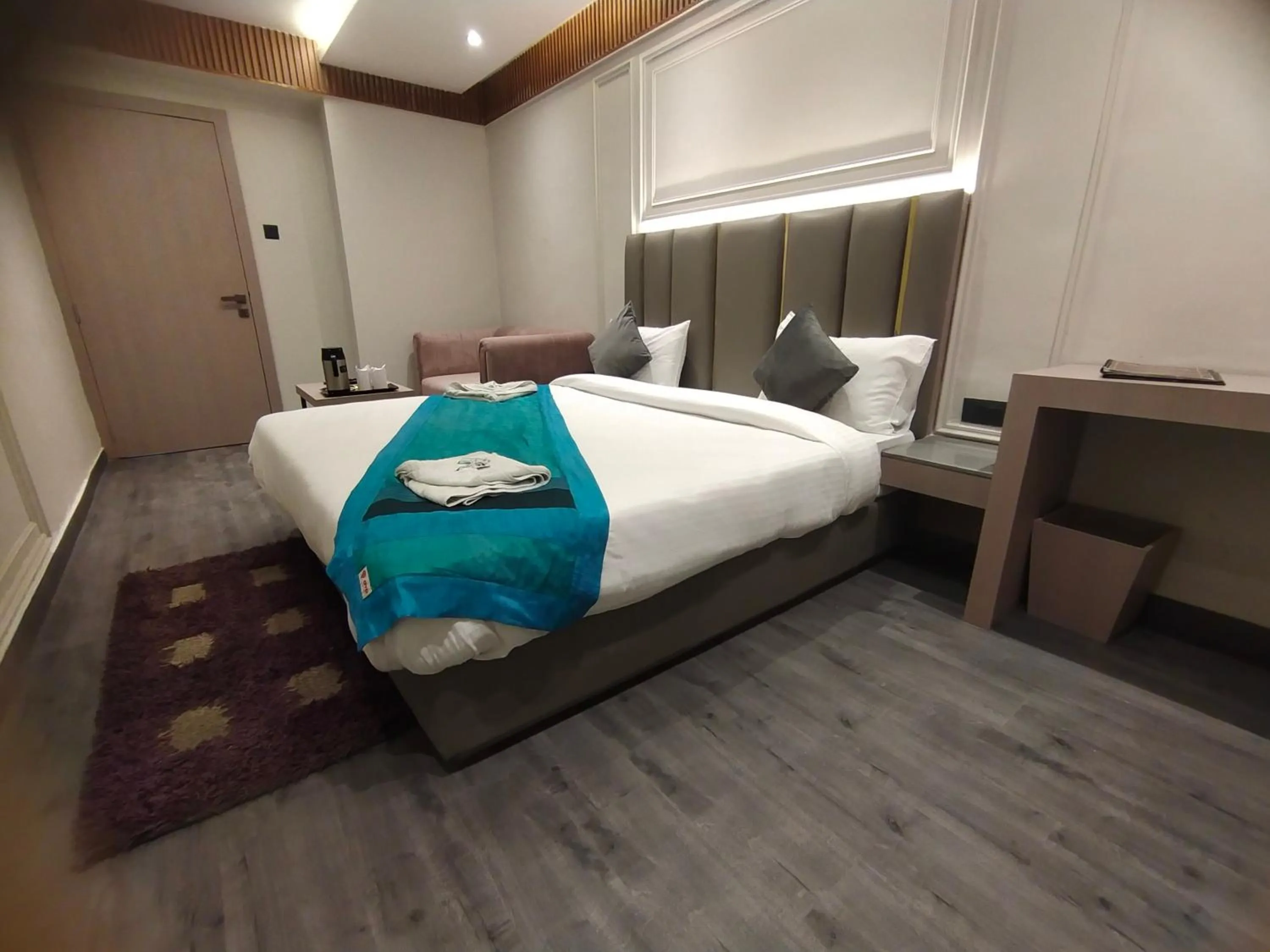 Bed in Hotel Gagan Plaza