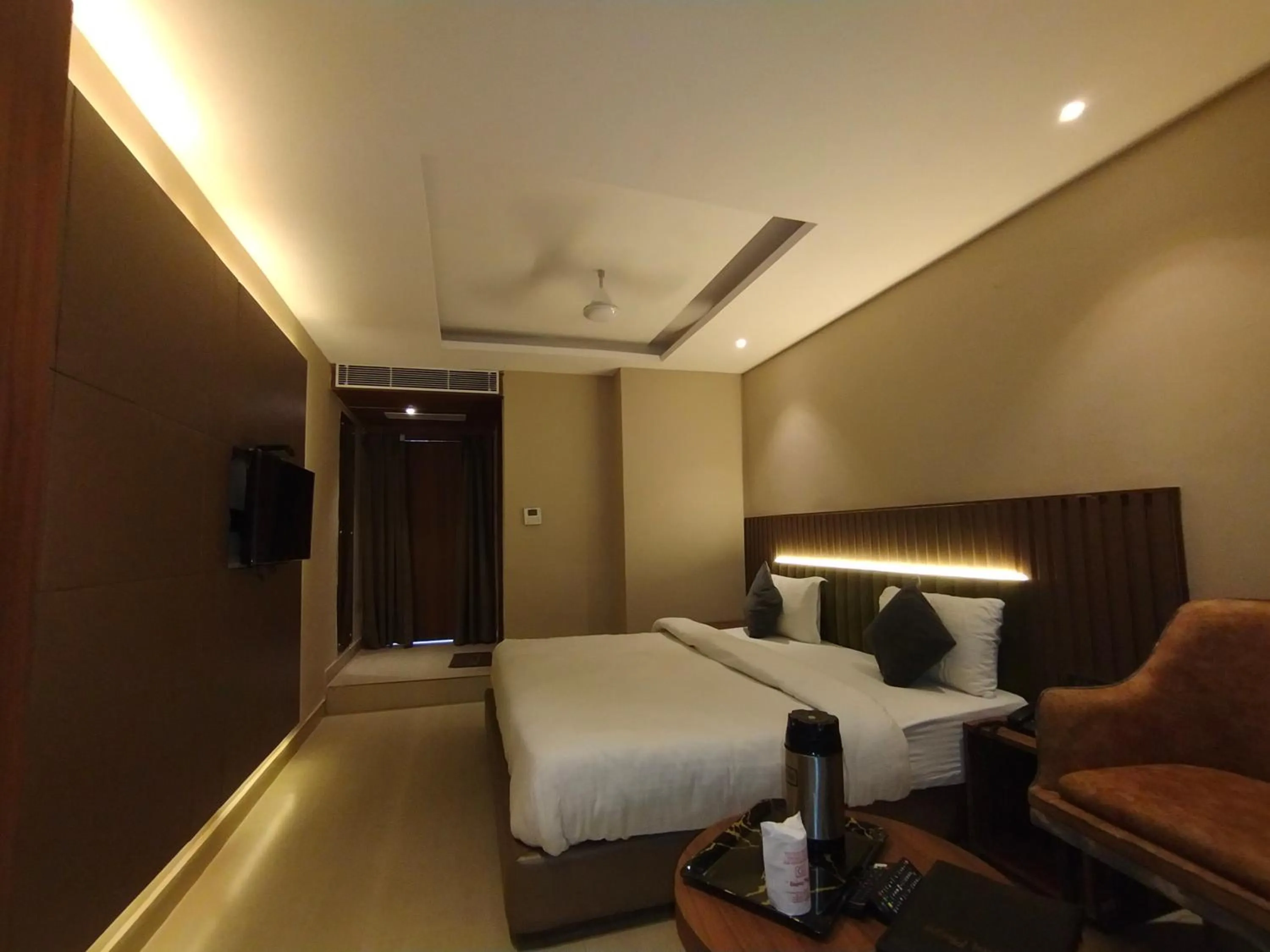 Bed in Hotel Gagan Plaza