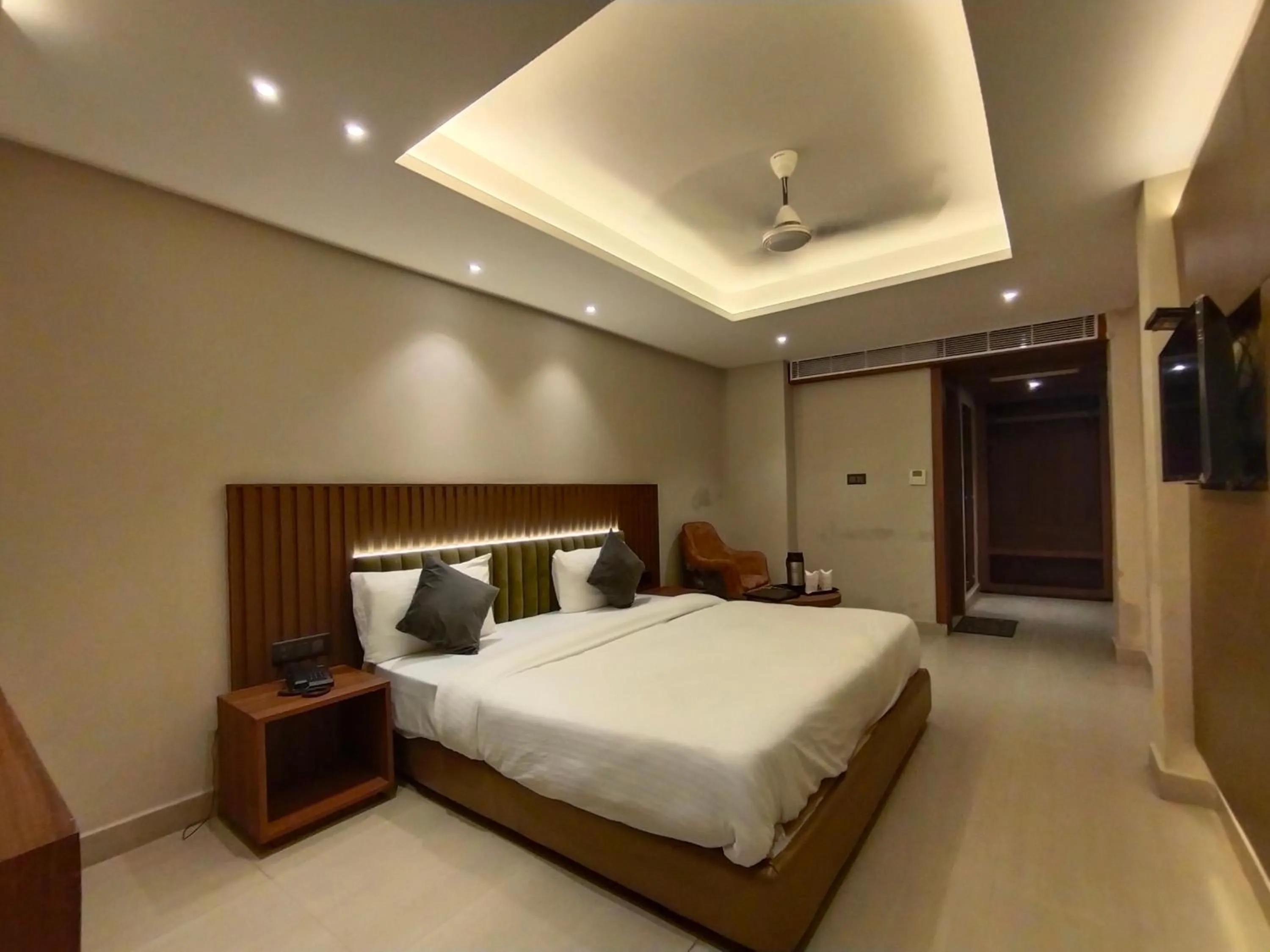 Bed in Hotel Gagan Plaza