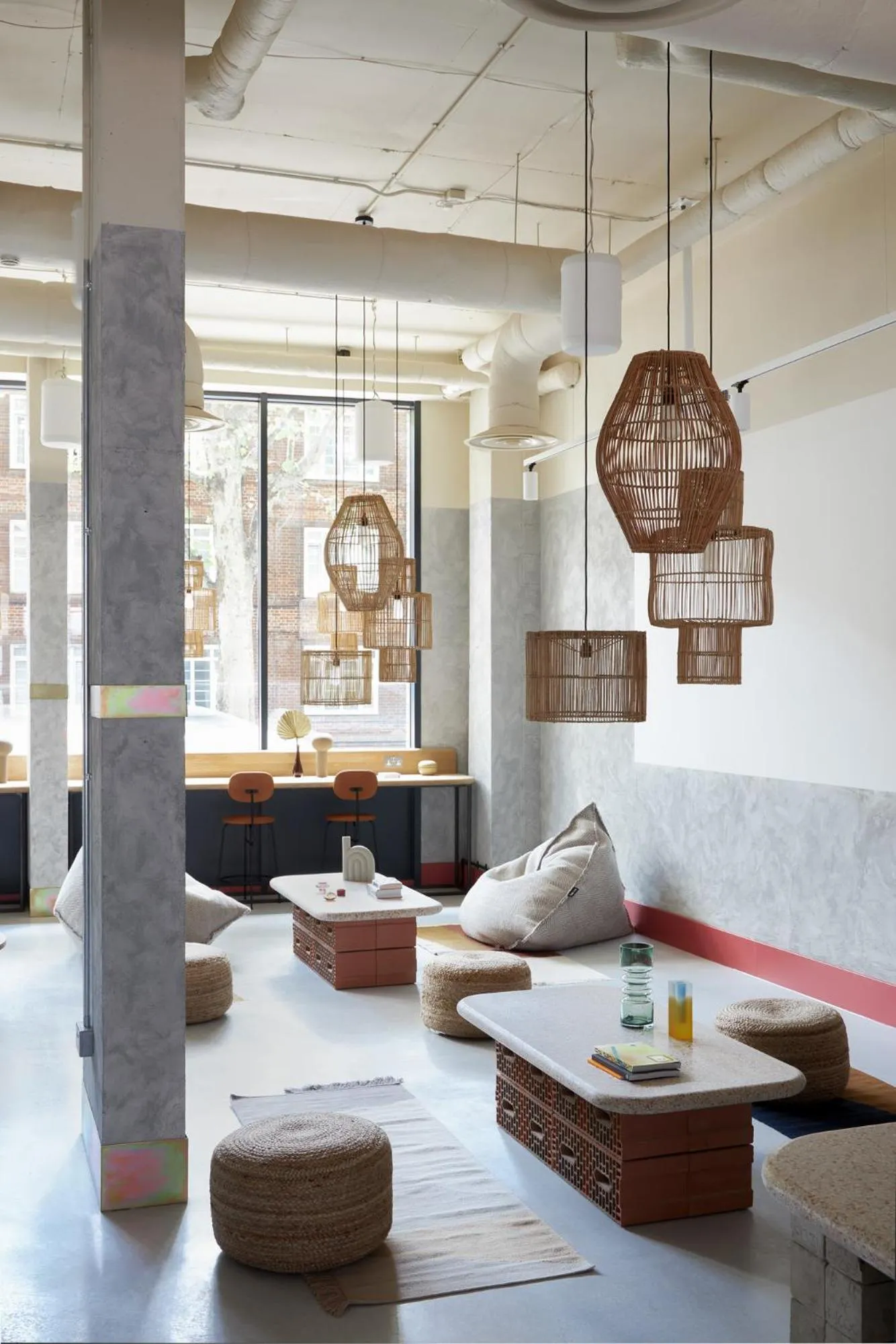 Seating area in Bermonds Locke, Tower Bridge