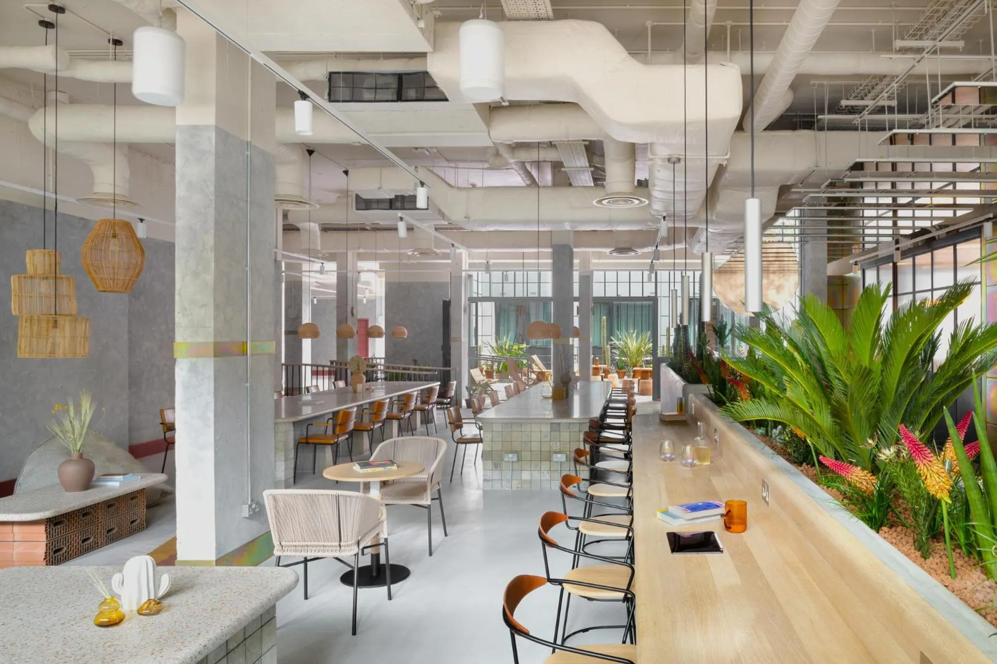 Seating area in Bermonds Locke, Tower Bridge
