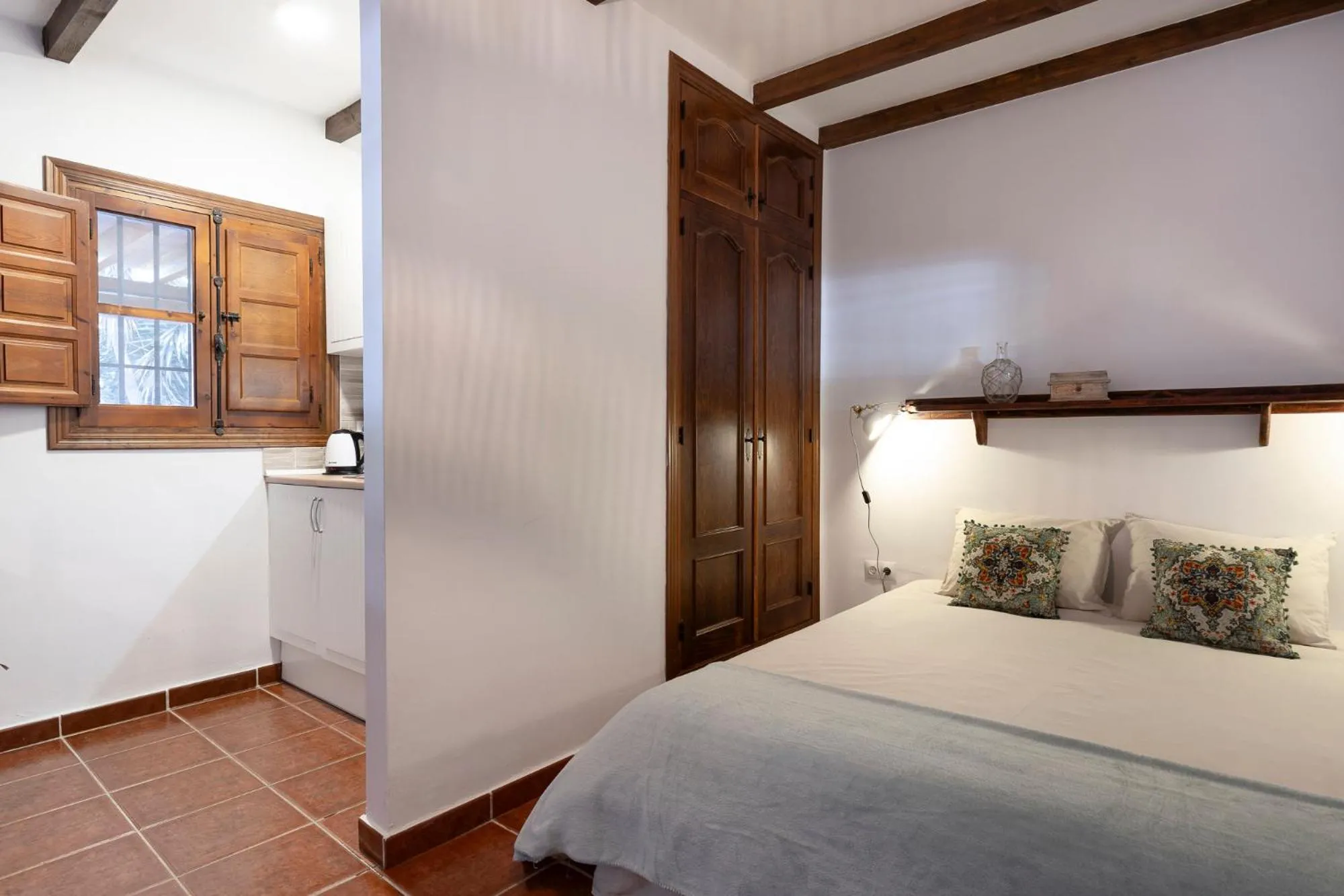 Kitchen or kitchenette, Bed in La Granja de Antonio