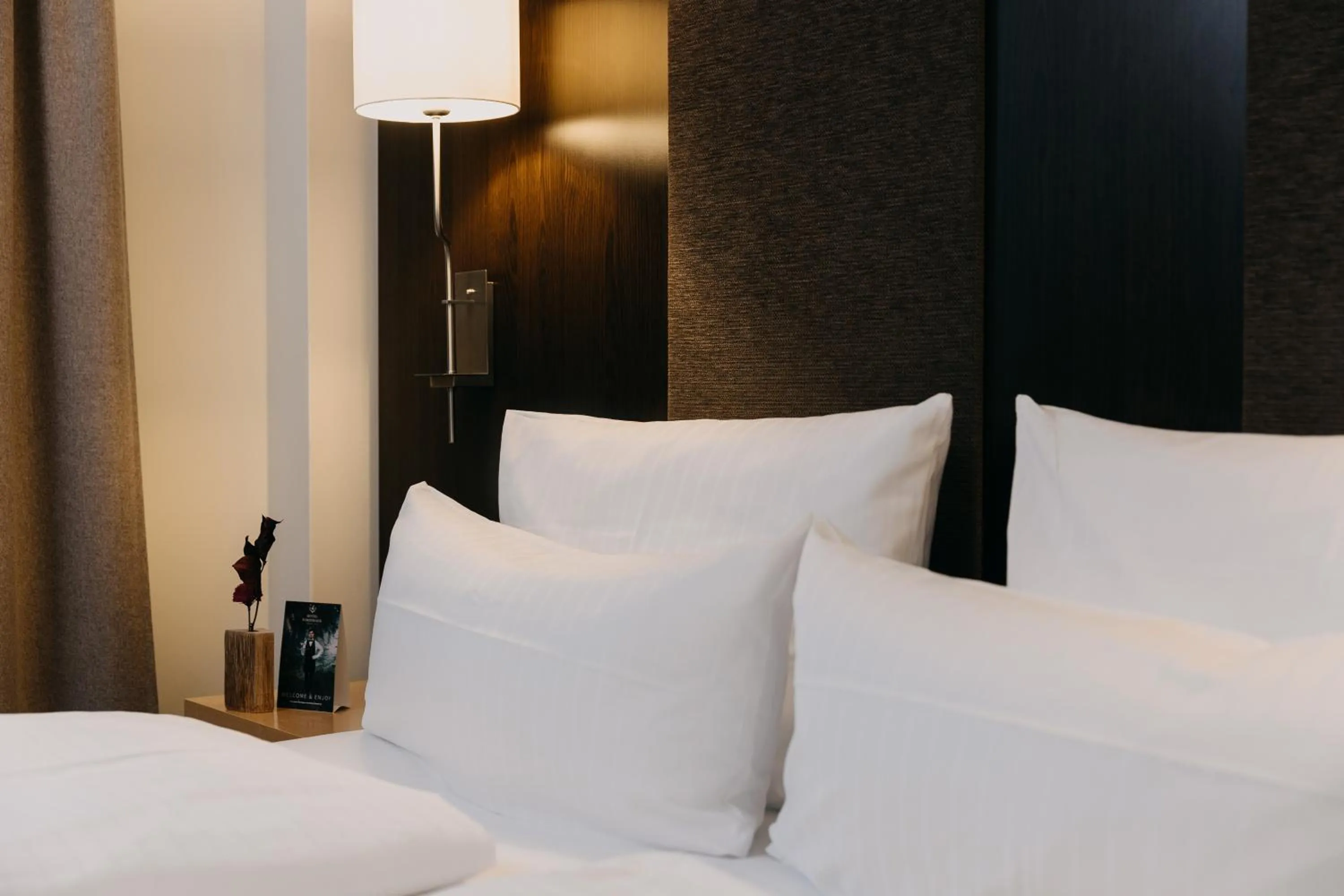 Bed in Hotel Forsthaus Nürnberg Fürth