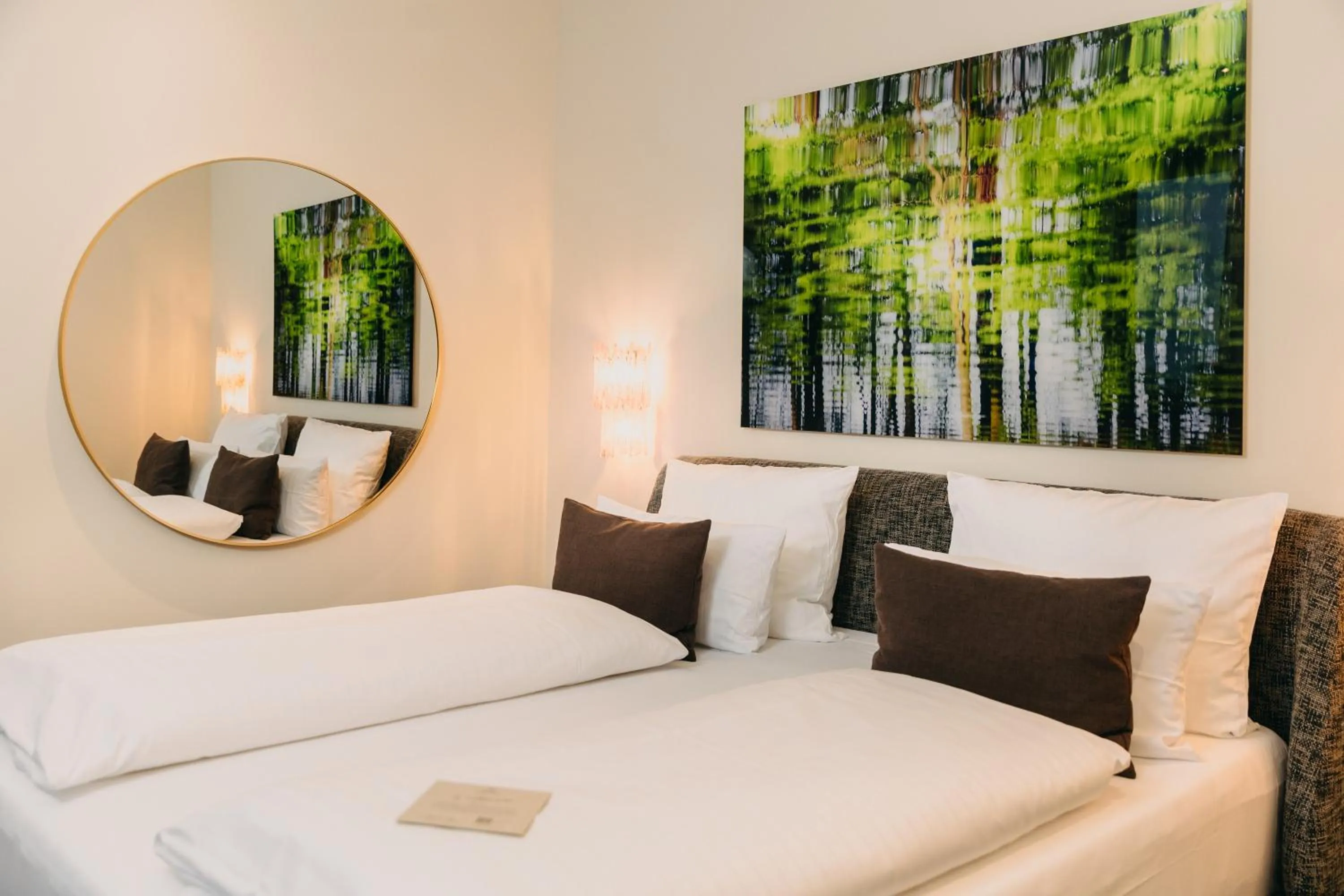 Bed in Hotel Forsthaus Nürnberg Fürth