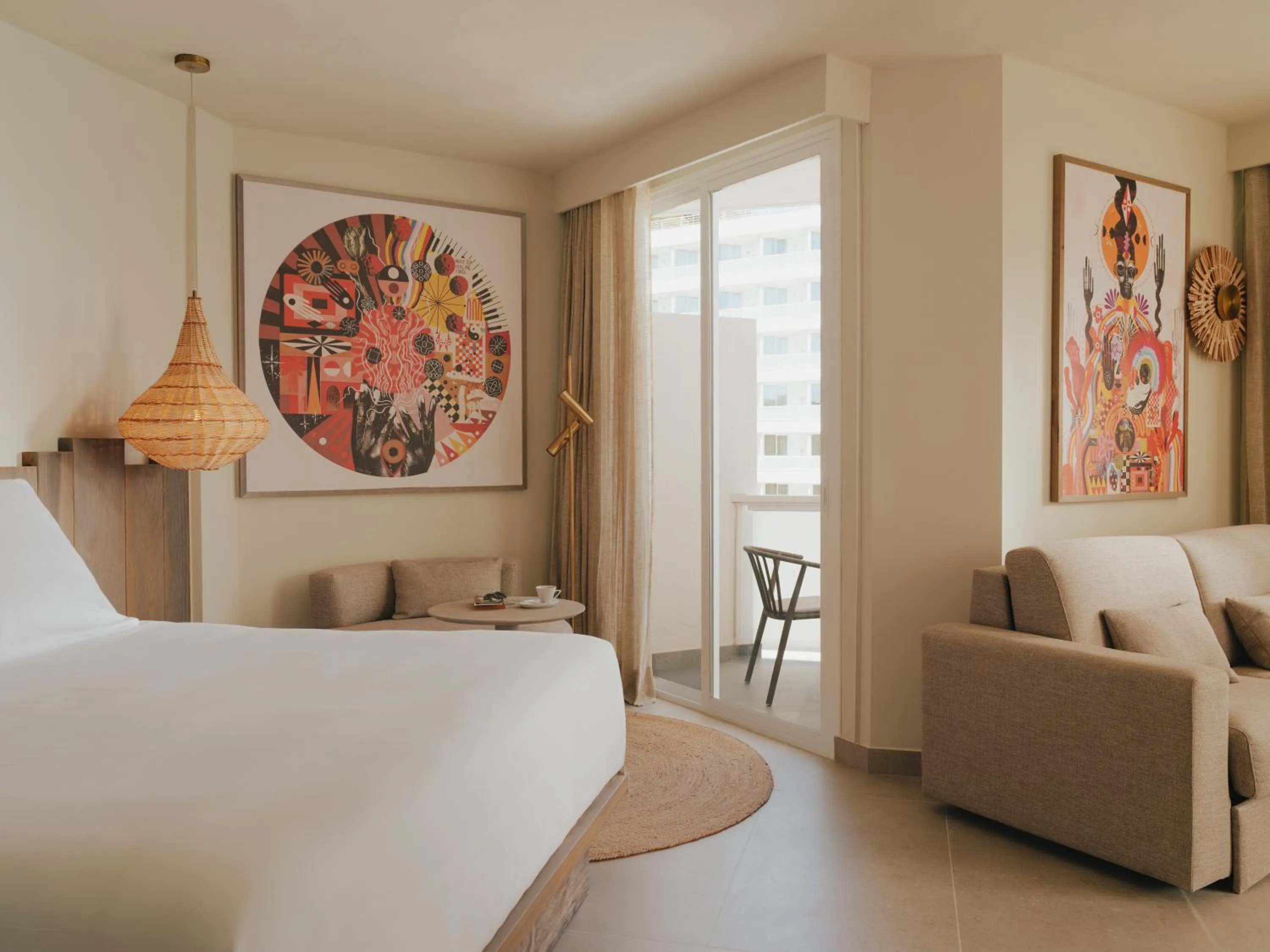 Living room, Bed in Hyde Ibiza