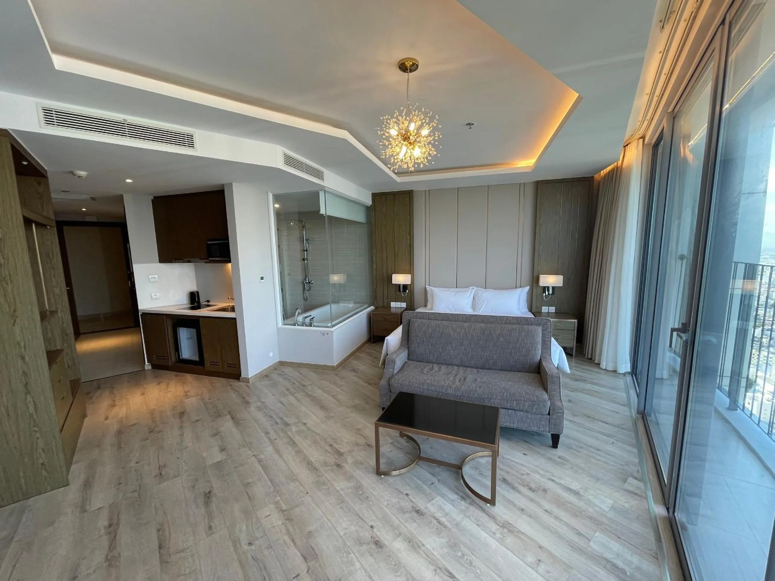 Bed in PANORAMA Condotel by HLG