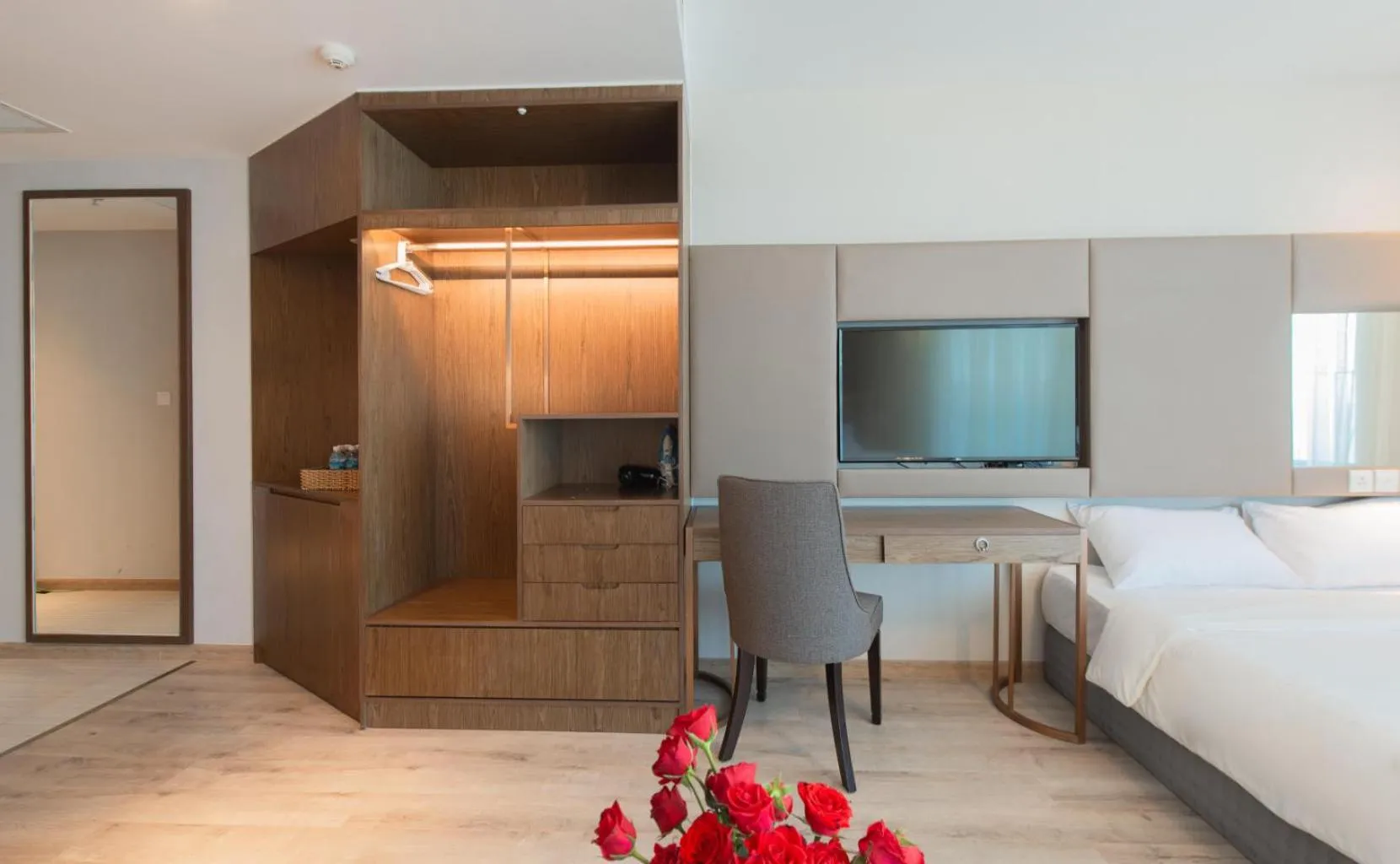 Bed in PANORAMA Condotel by HLG