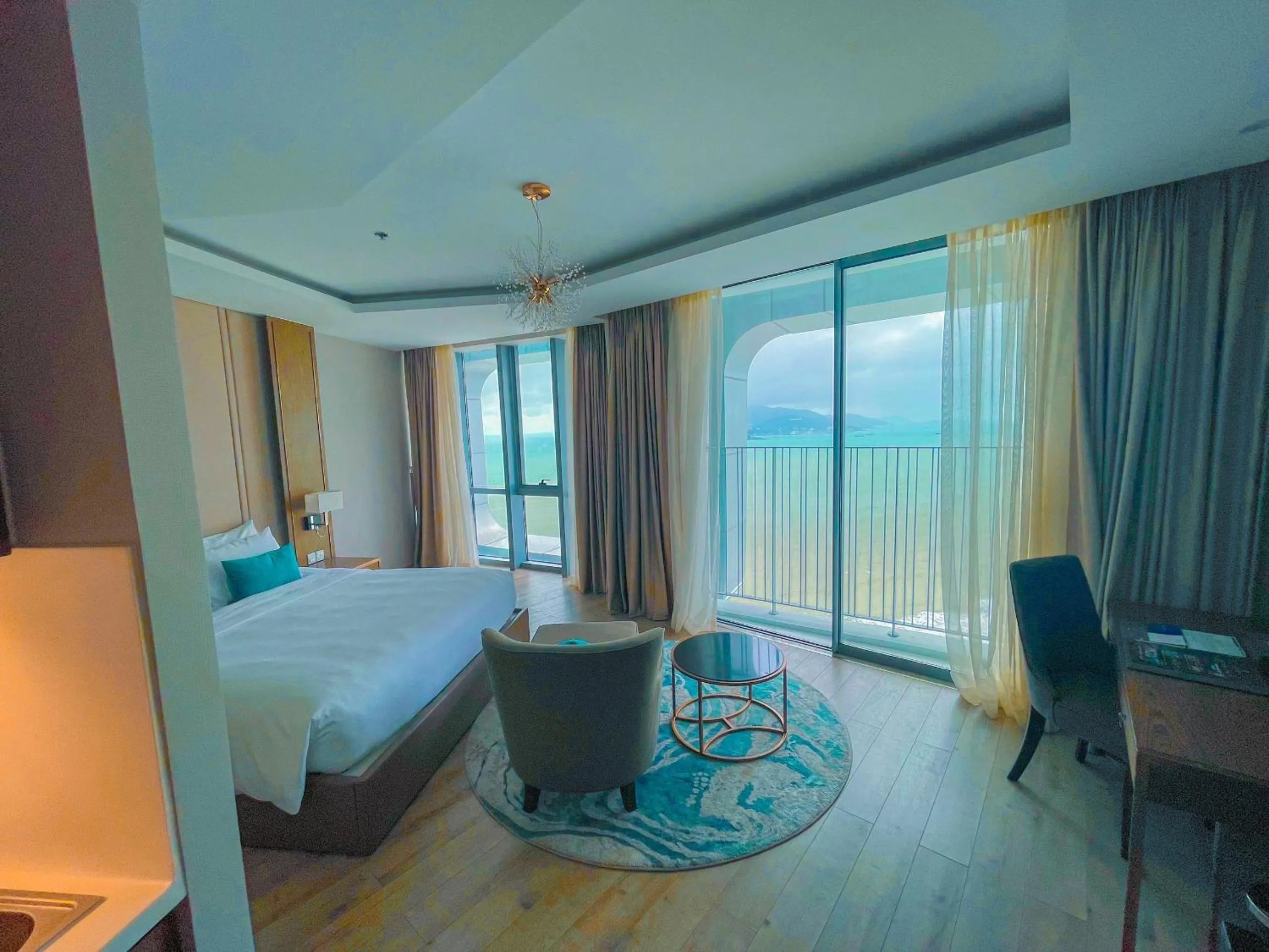 Bed in PANORAMA Condotel by HLG