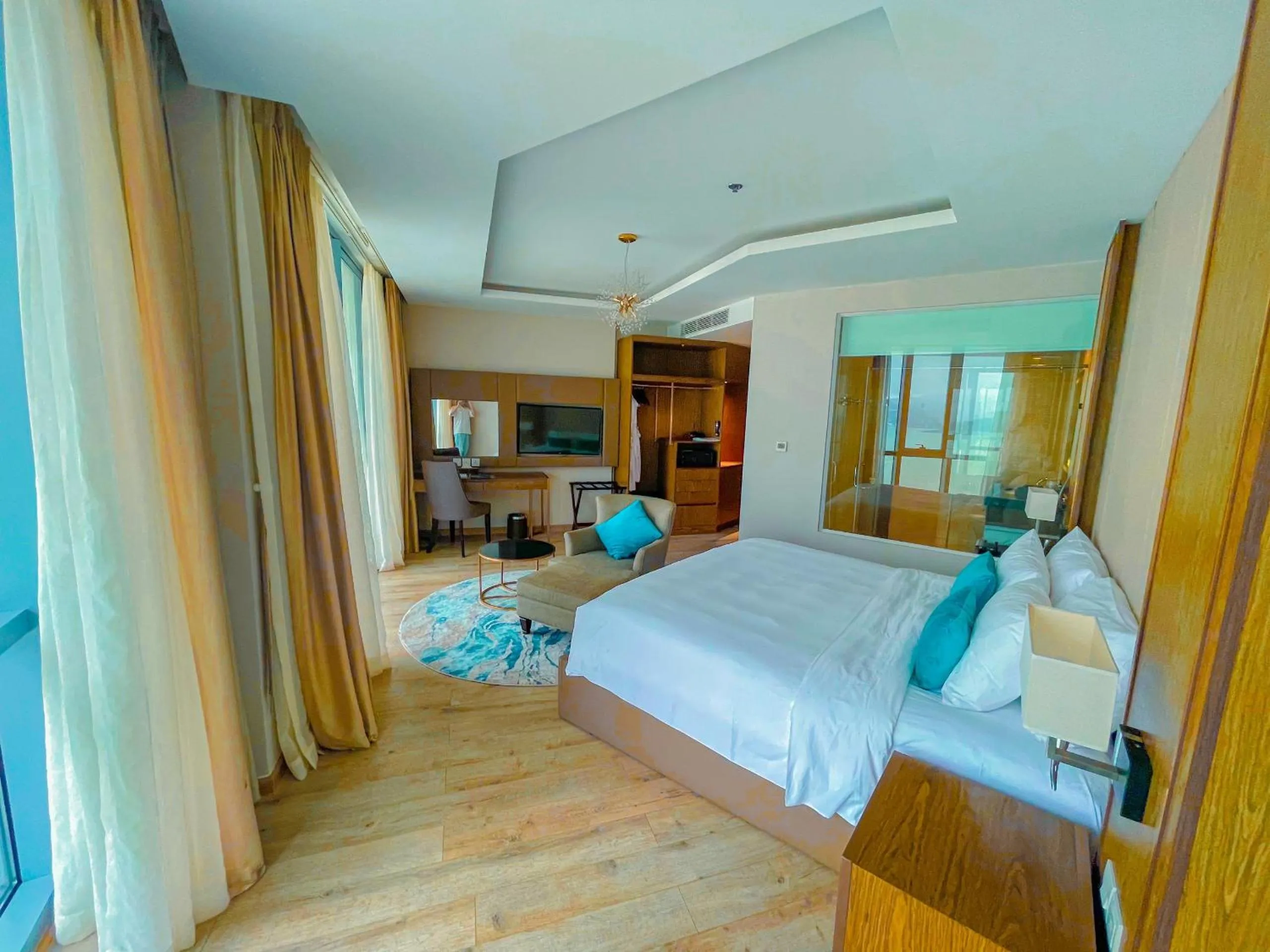 Bed in PANORAMA Condotel by HLG