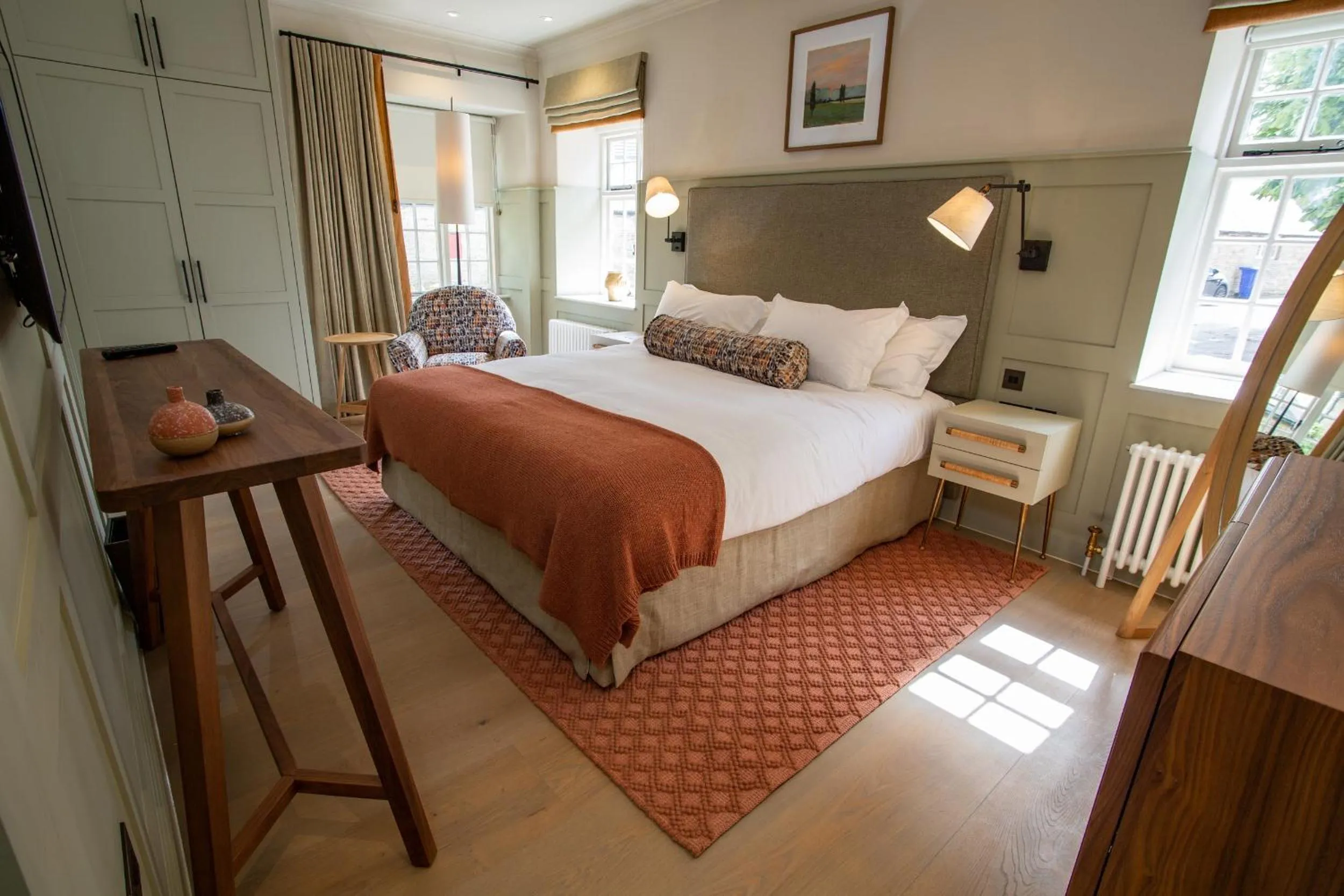 Bed in The Falcon Hotel