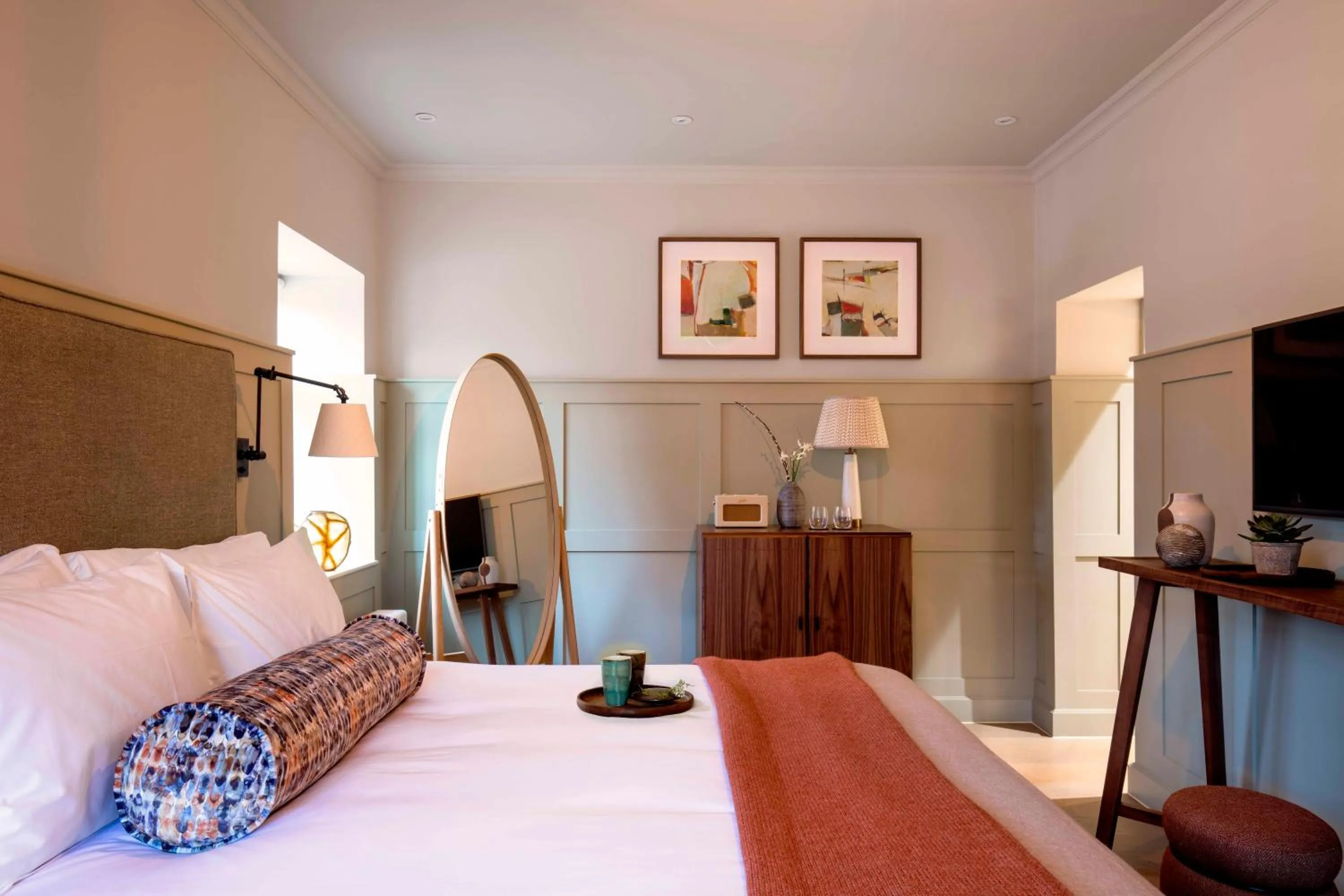 Bed in The Falcon Hotel