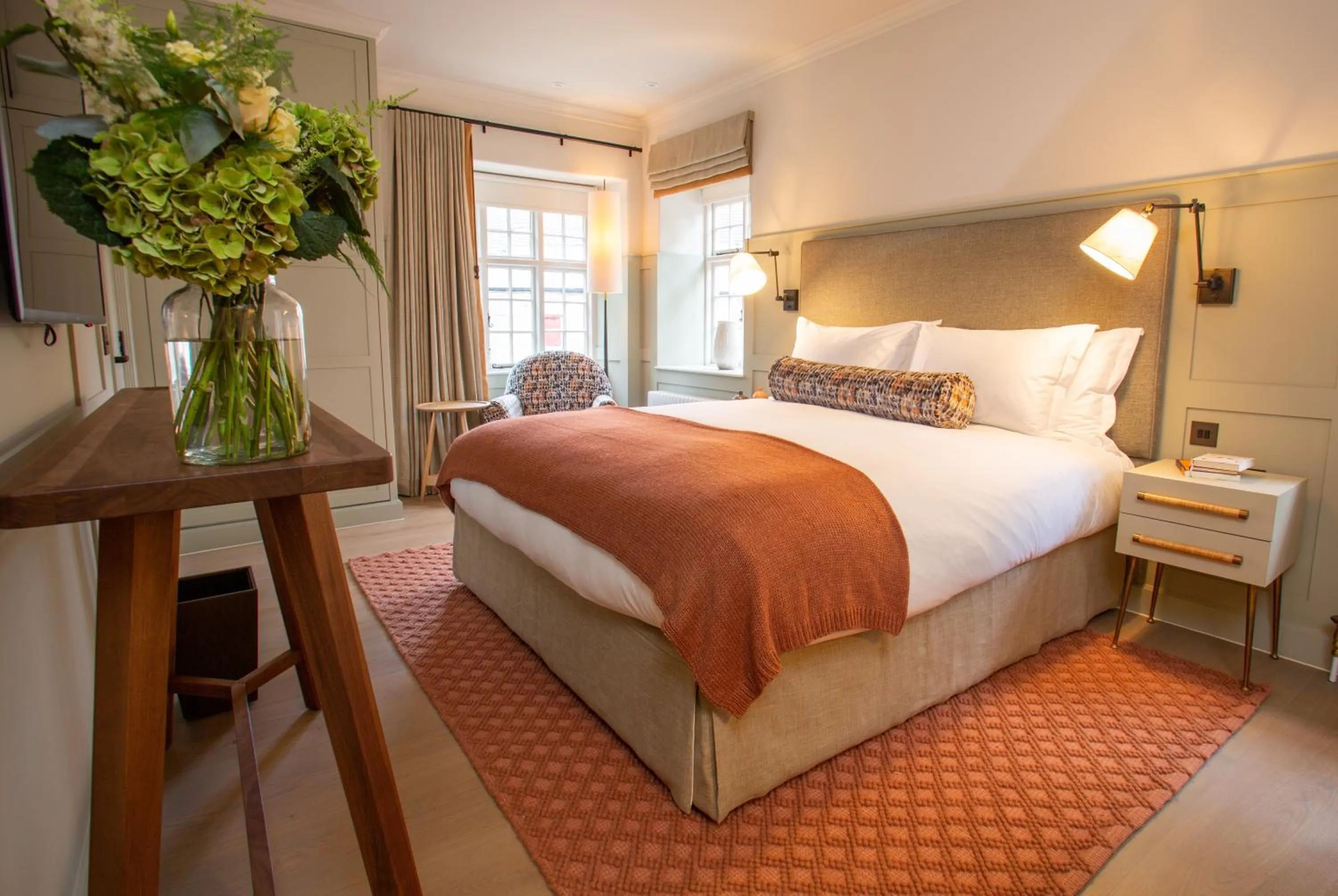 Bed in The Falcon Hotel