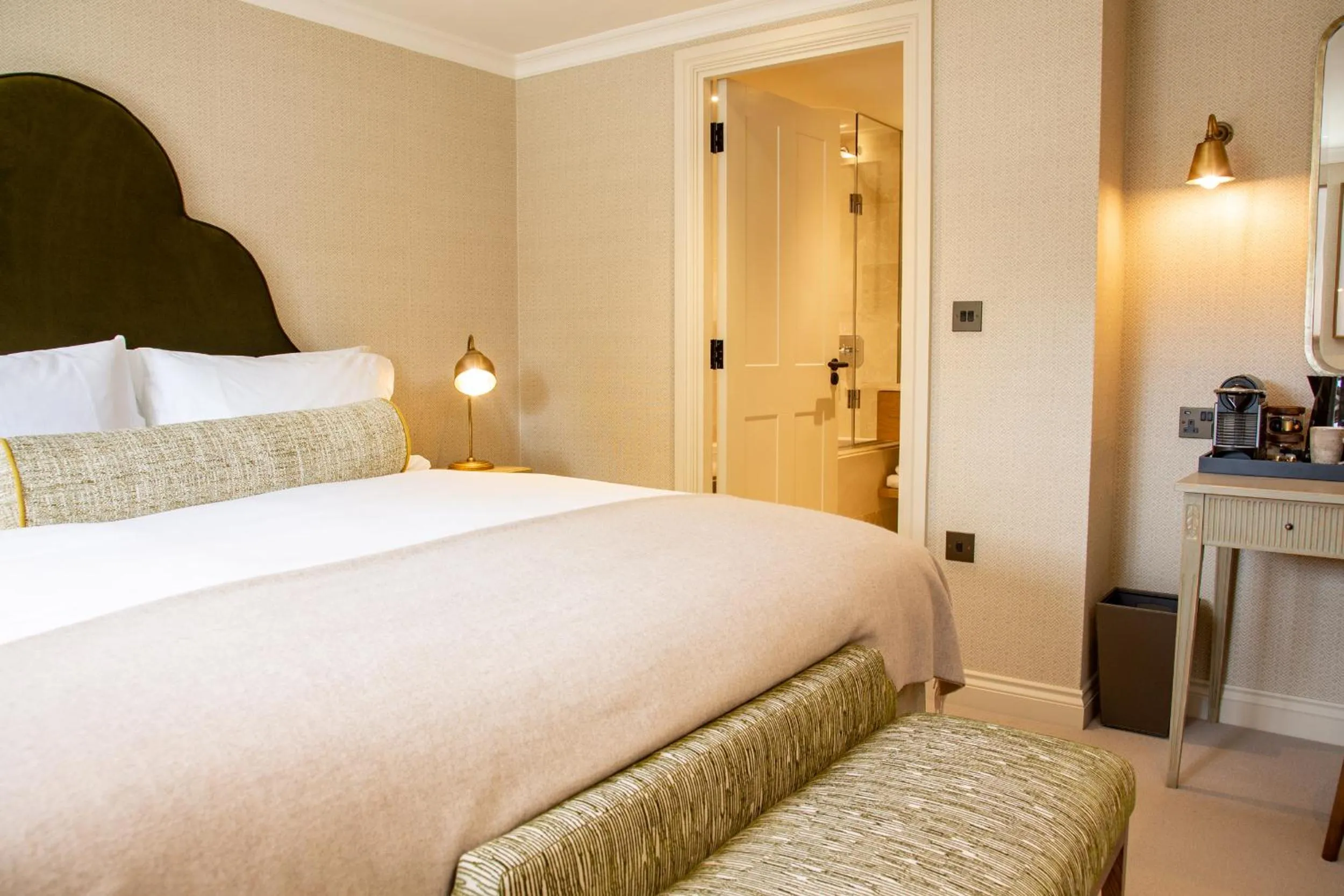 Bed in The Falcon Hotel