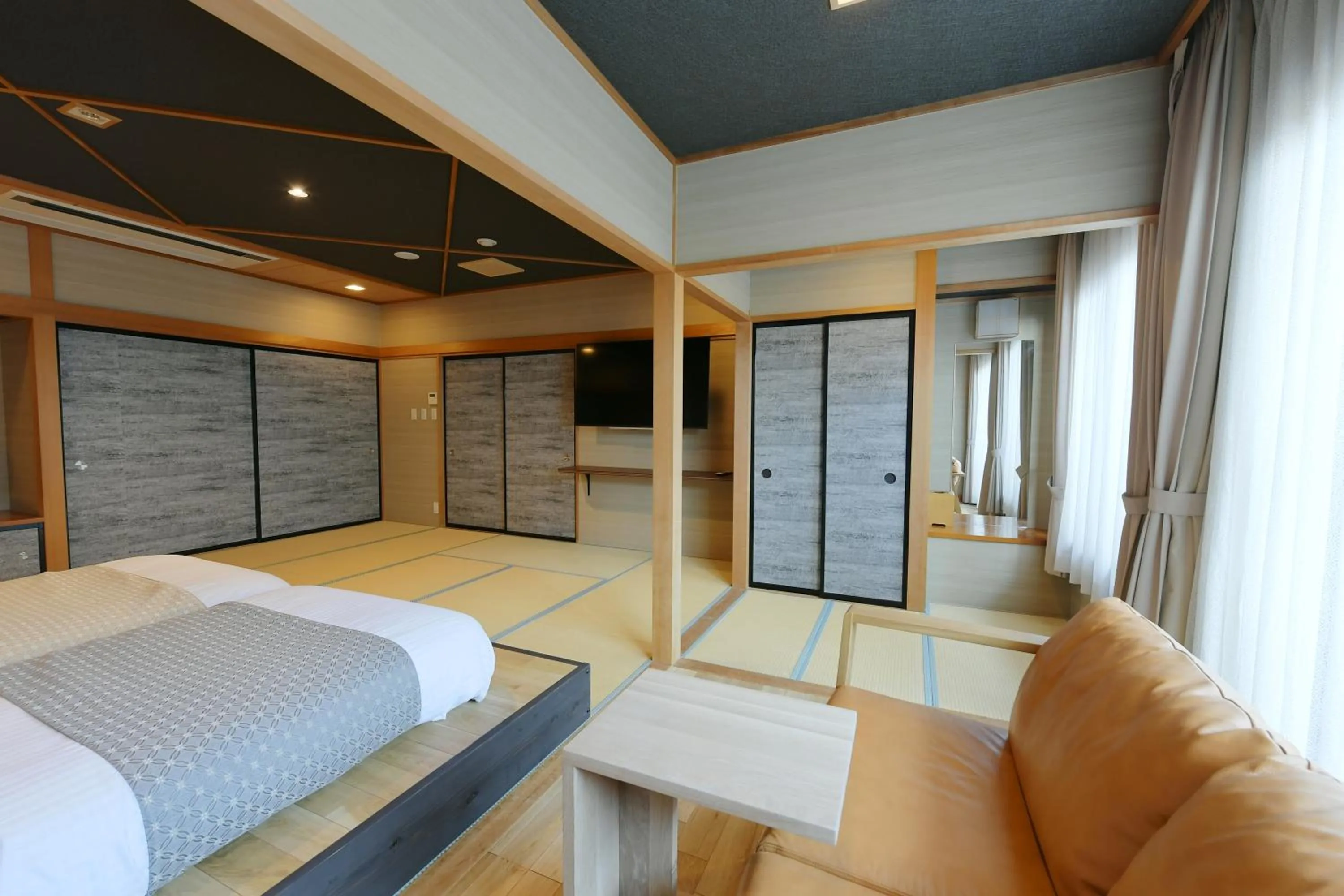 Photo of the whole room, Bed in Hanasuishou