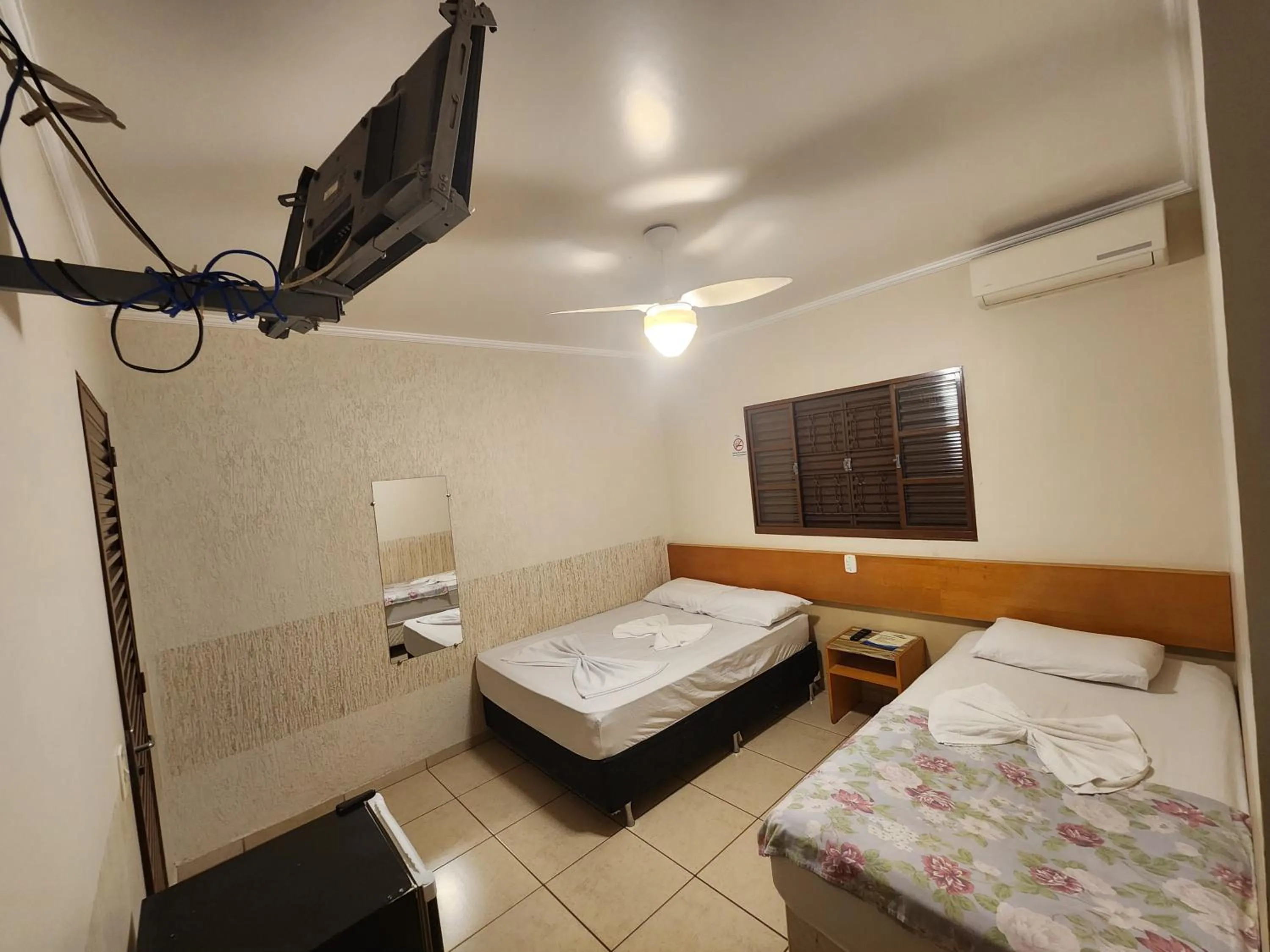 Bed in Hotel Pousada Paraiso Avaré