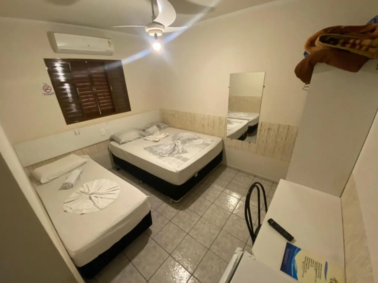 Bed in Hotel Pousada Paraiso Avaré