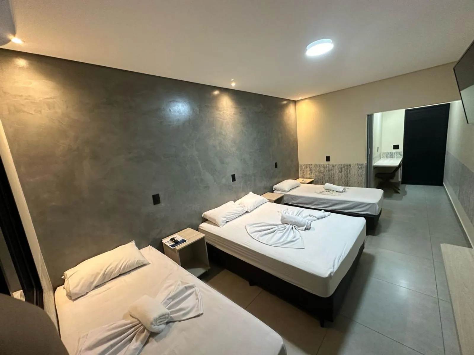 Bed in Hotel Pousada Paraiso Avaré