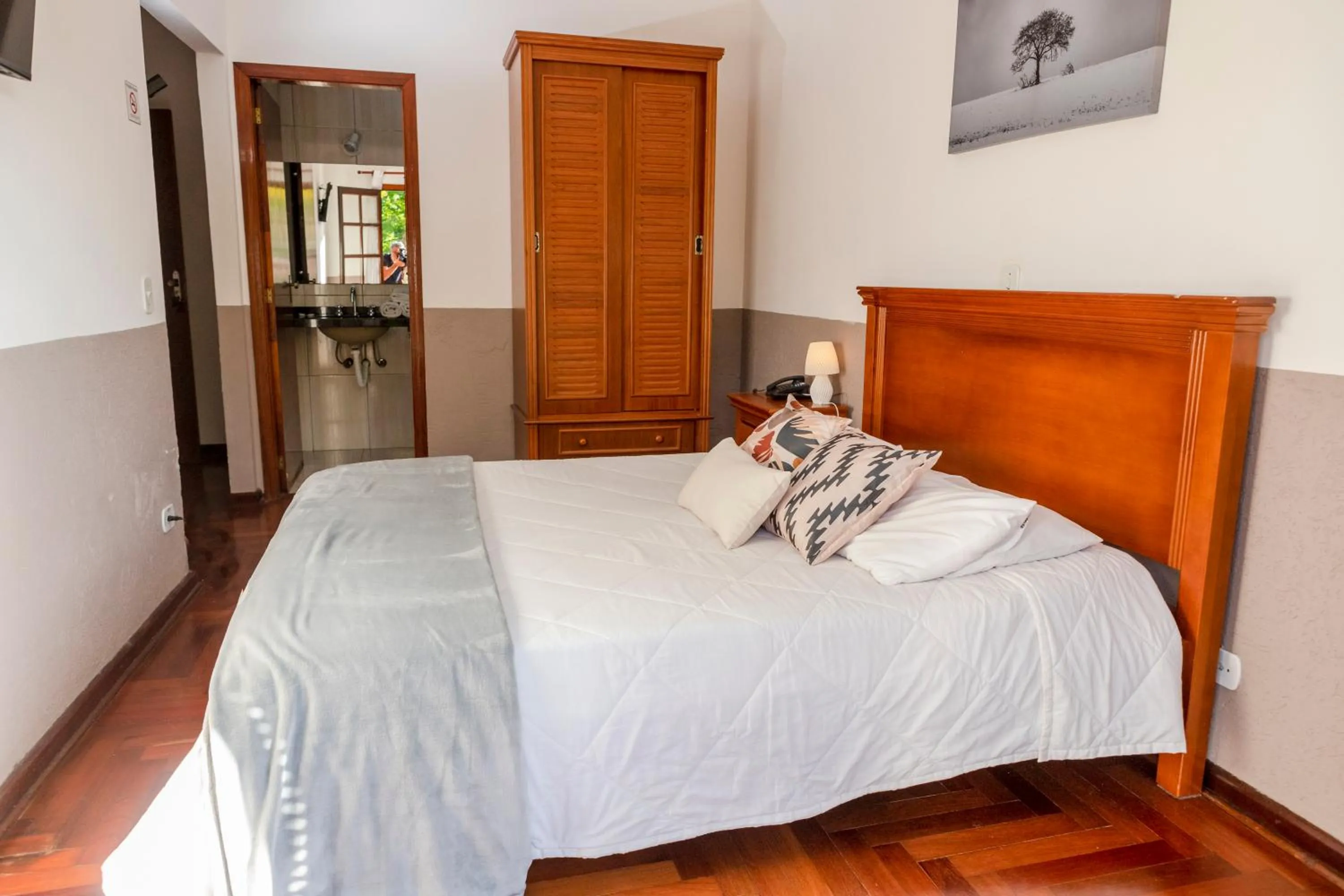 Bed in Pousada Portal da Serra