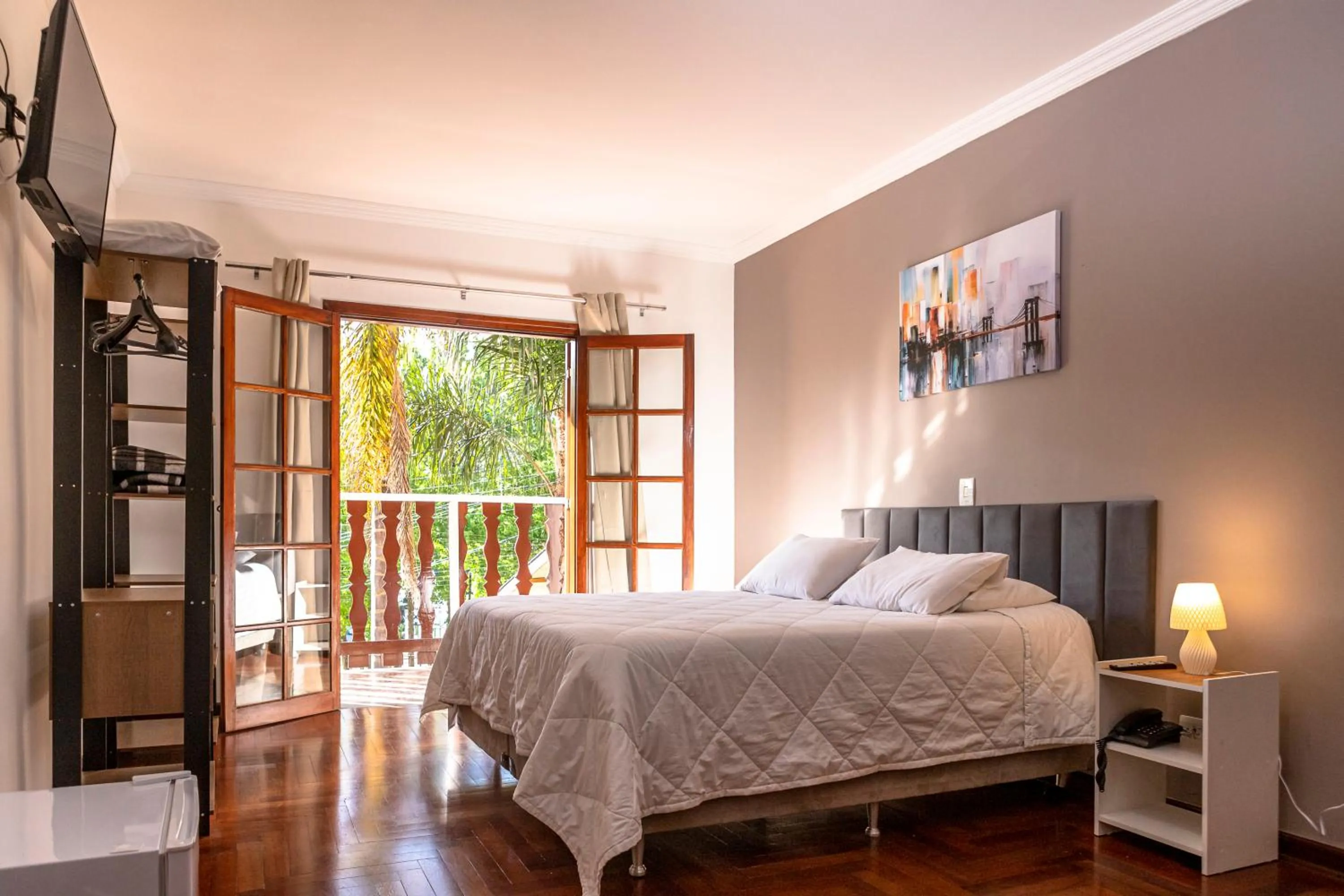 Bed in Pousada Portal da Serra