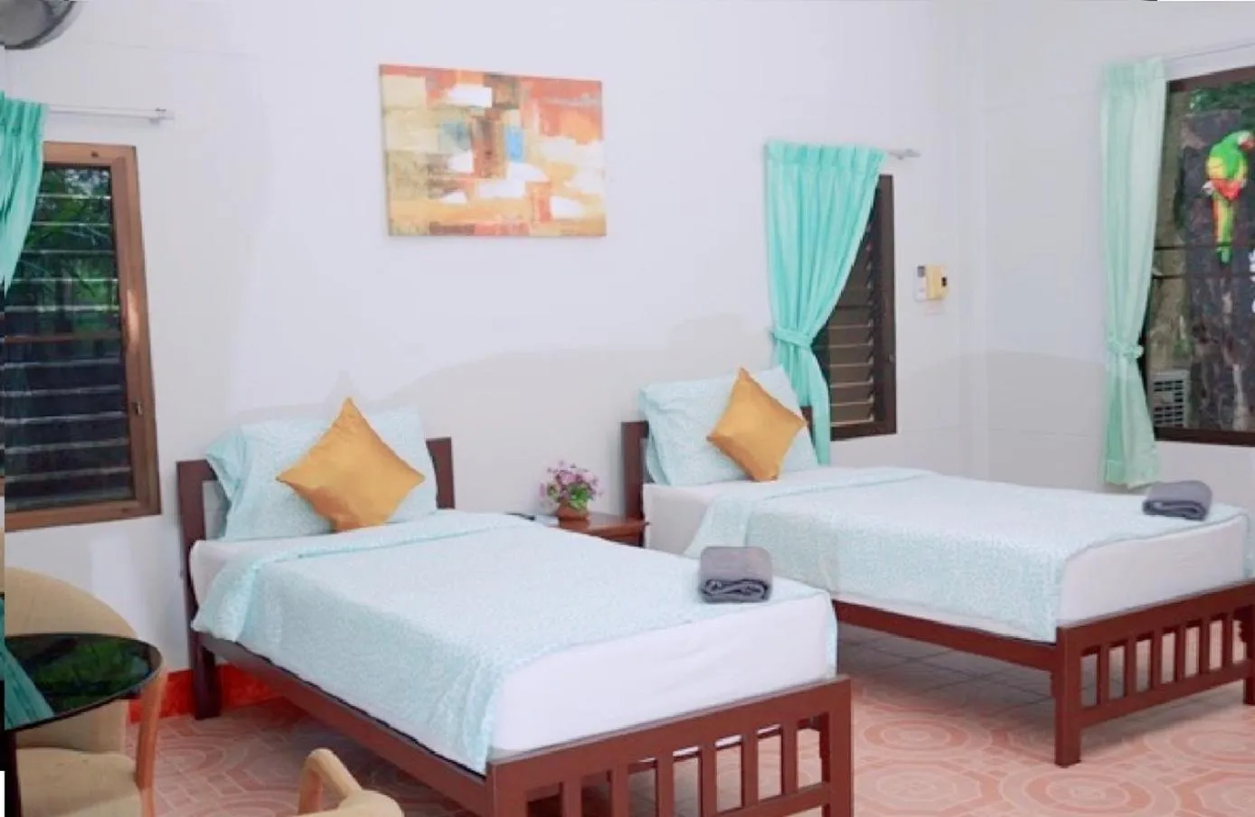 Bed in Huaykhakhaeng Country Home Resort