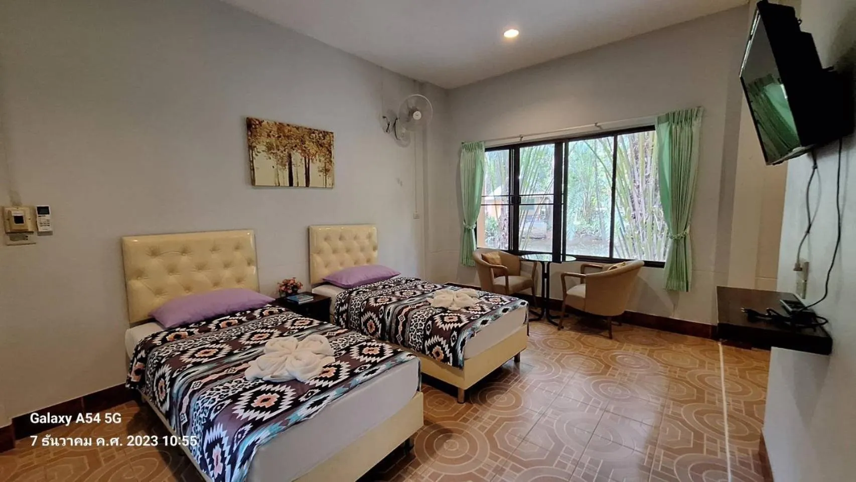 Bed in Huaykhakhaeng Country Home Resort