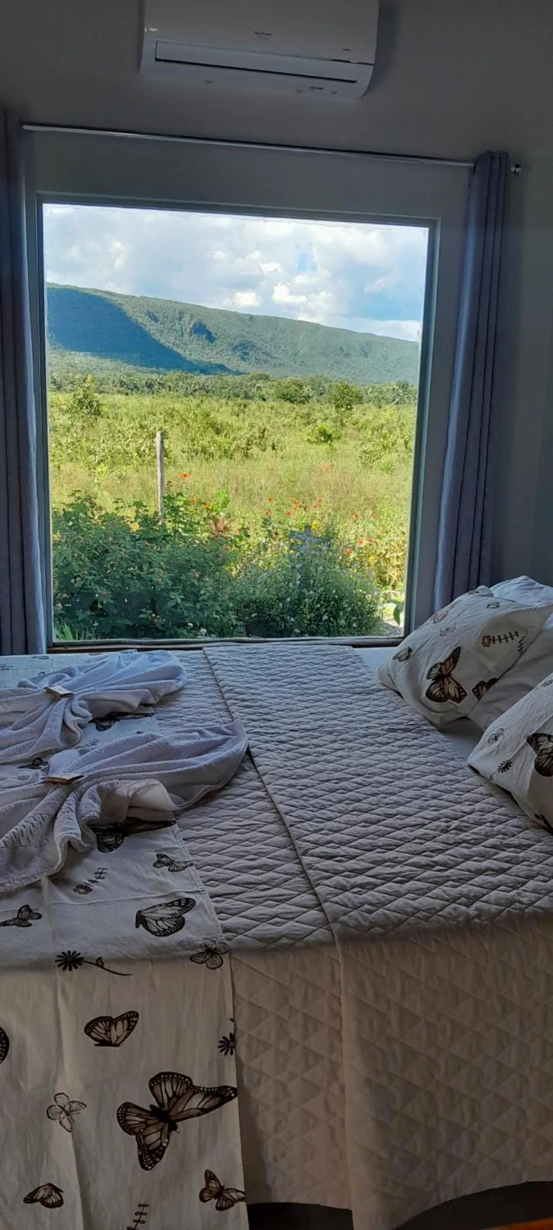 Bed in Pousada do Nondas