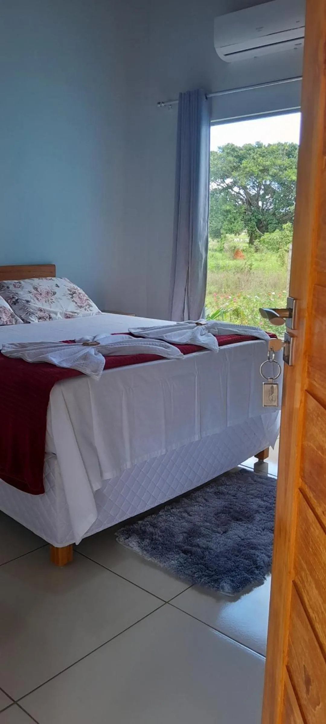 Bed in Pousada do Nondas