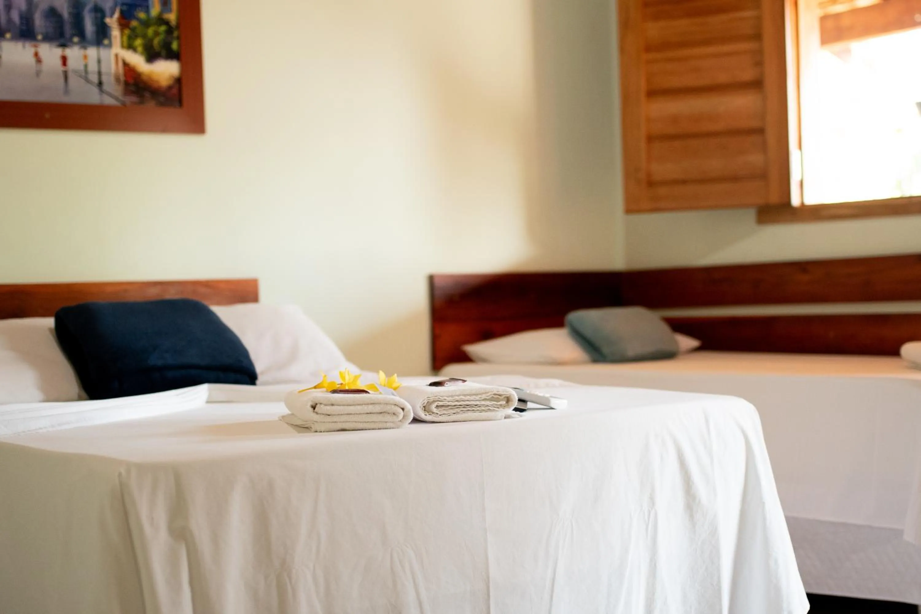 Bed in Pousada do Nondas